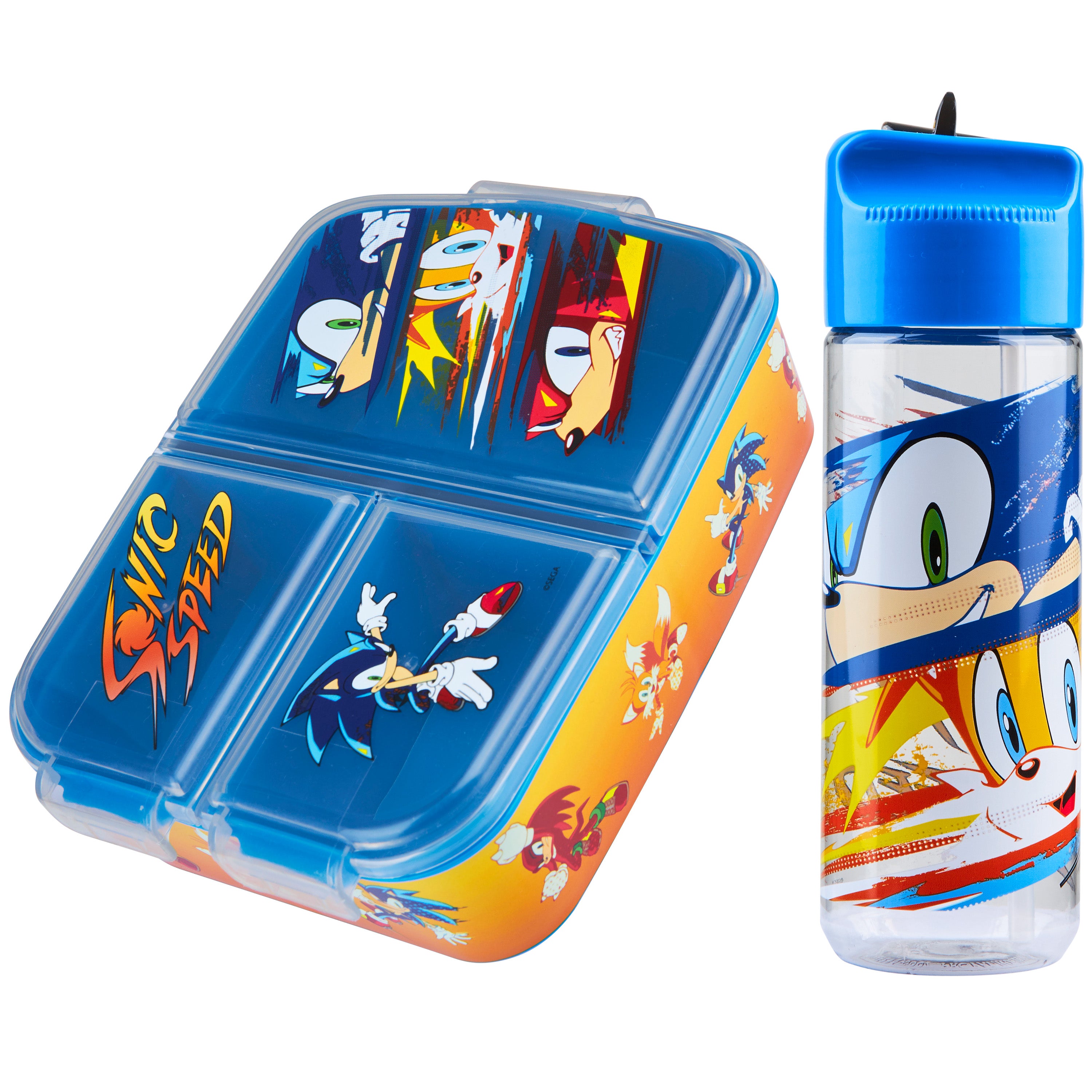 sonic-lunch-box-enfant-3-compartiments-gourde-340-ml image 1