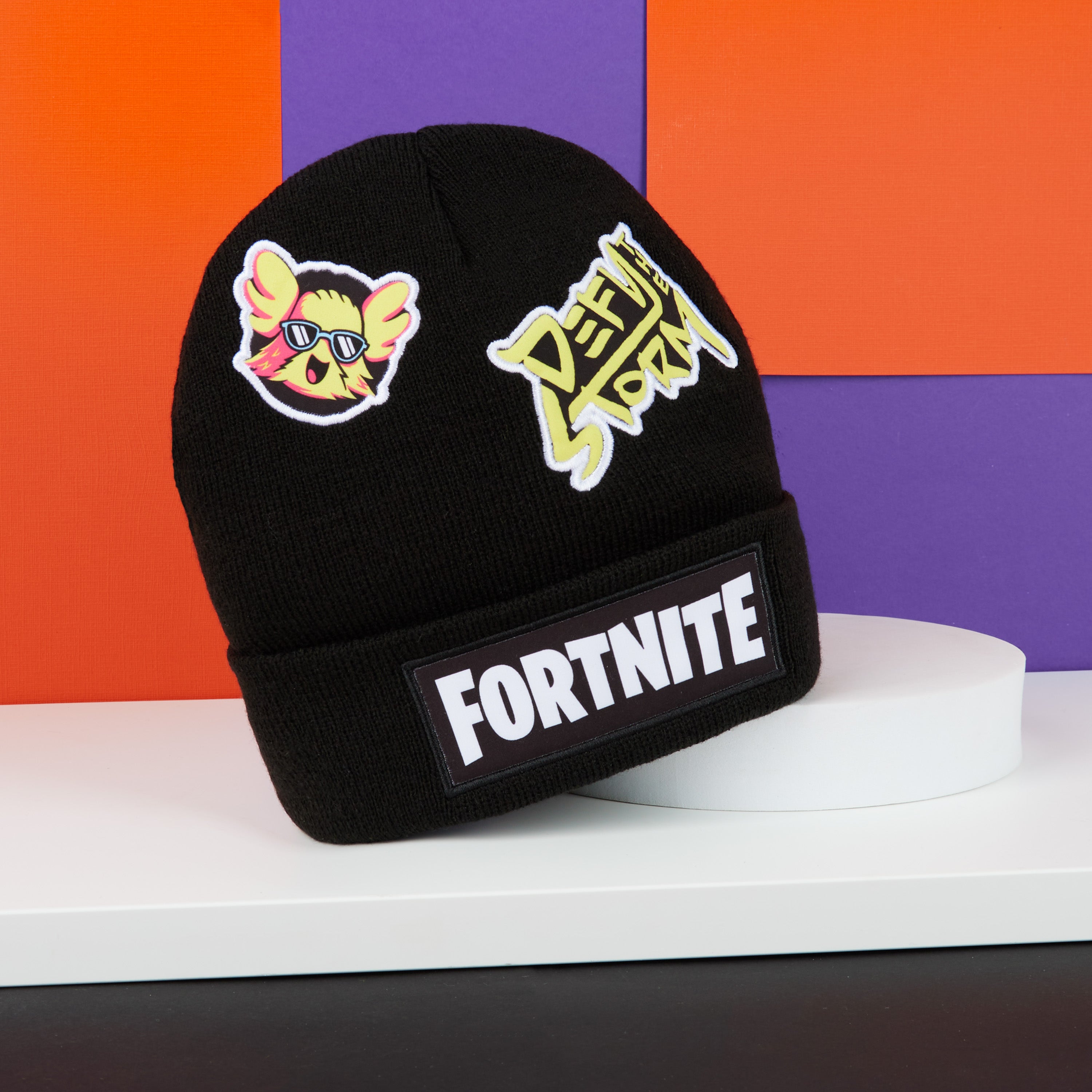 fortnite-bonnet-gar-on-noir-tricot-hiver-chaud-6-14-ans image 2