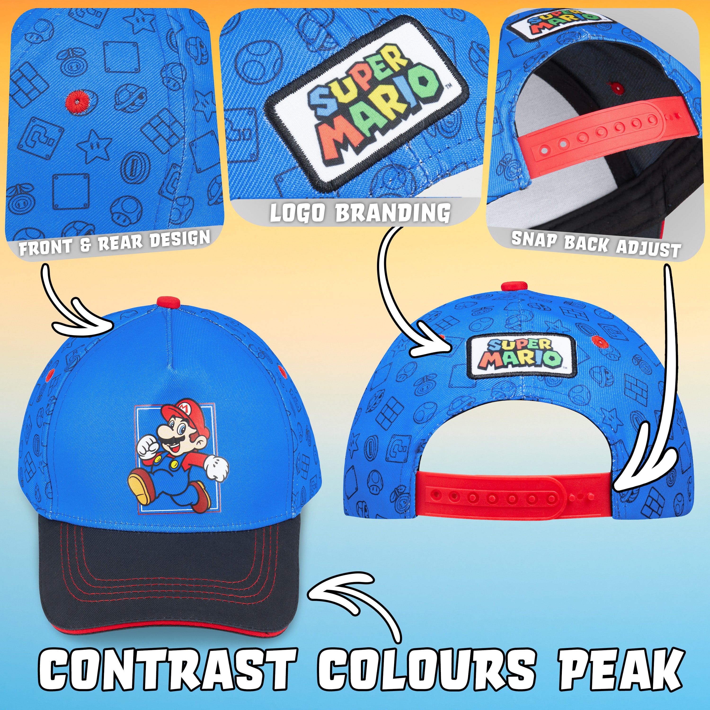 super-mario-casquette-enfant-lunettes-soleil-uv-set image 4