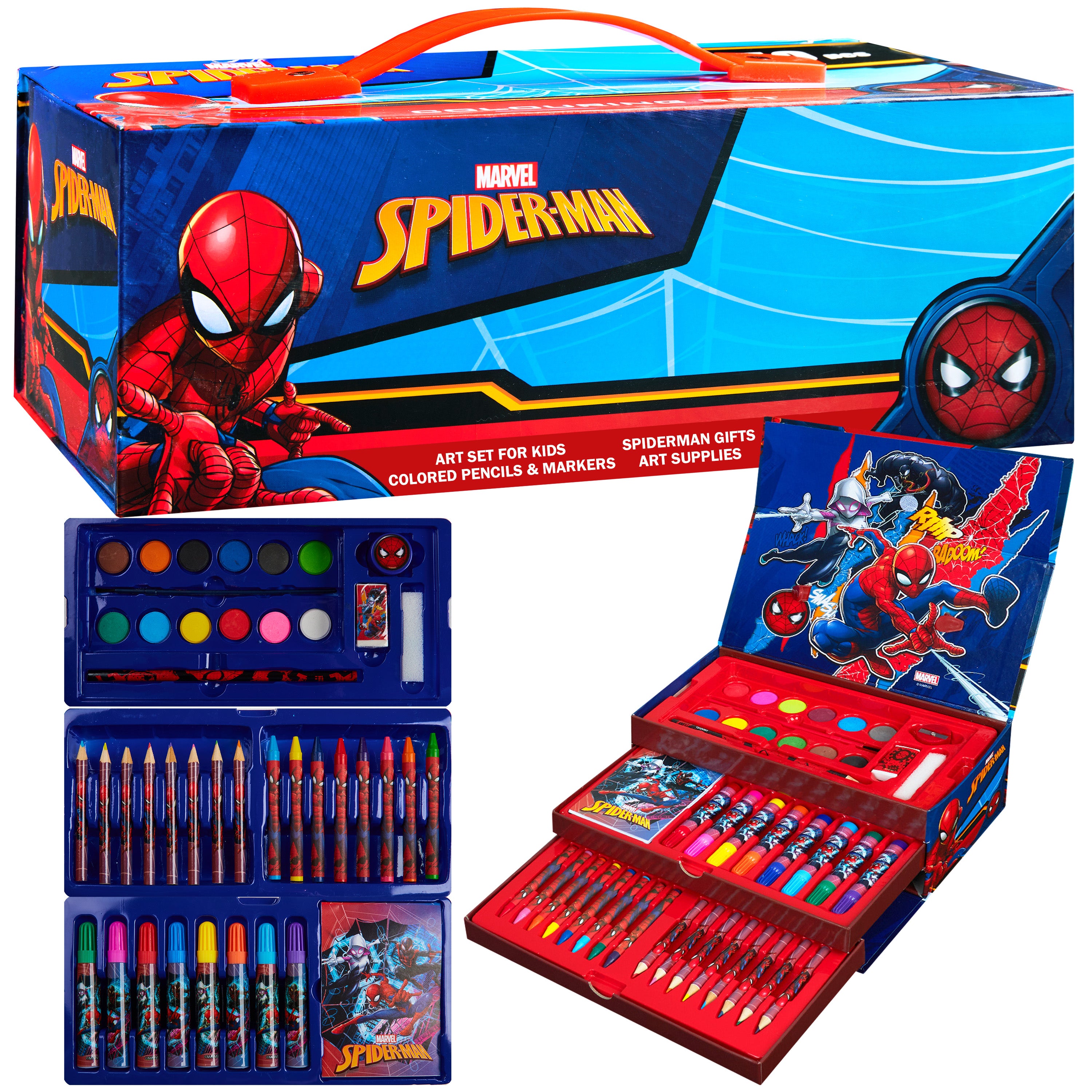 marvel-coffret-dessin-enfant-spiderman-avengers-multicolore image 6