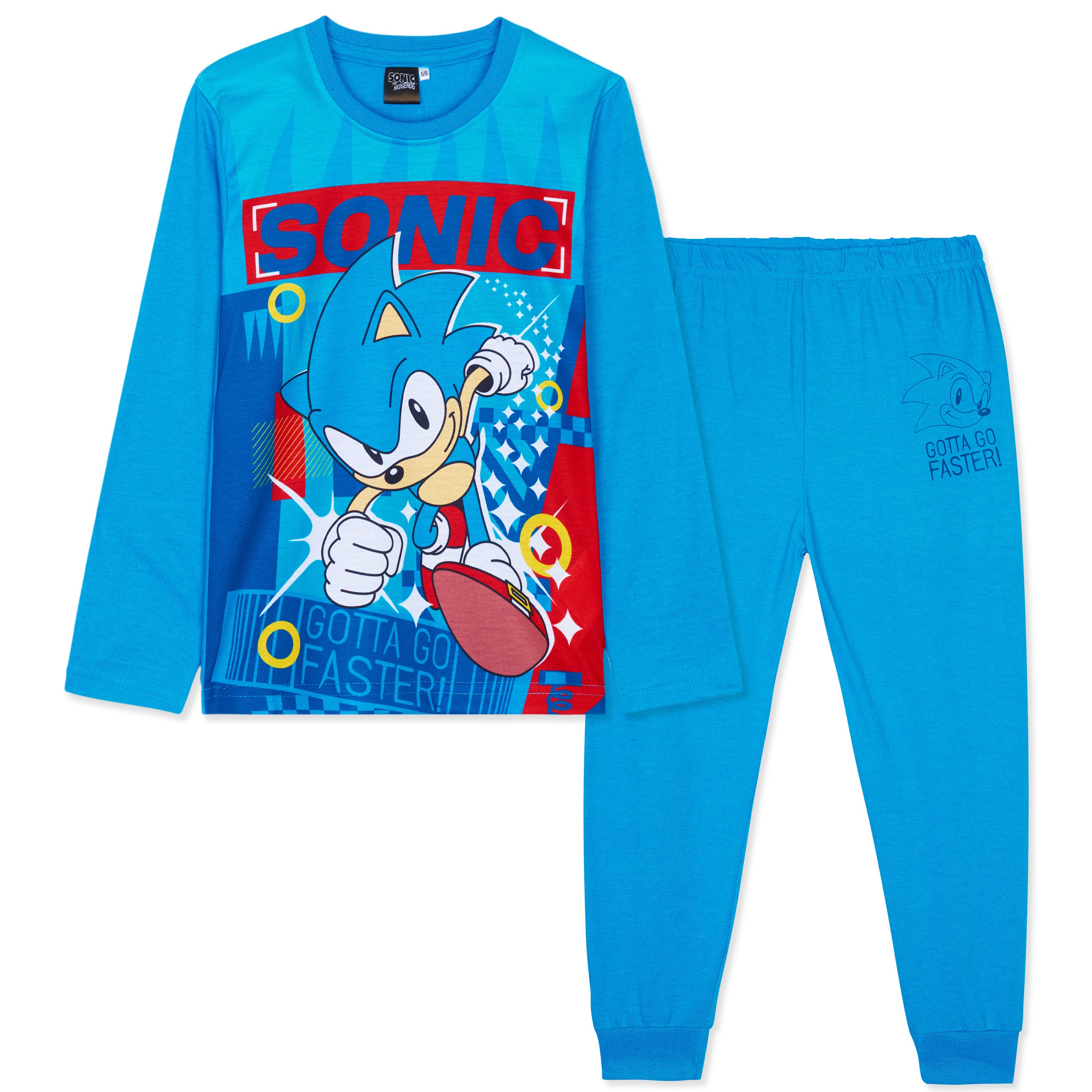 sonic-shadow-pyjama-gar-on-manche-longue-7-8-ans-coton image 1