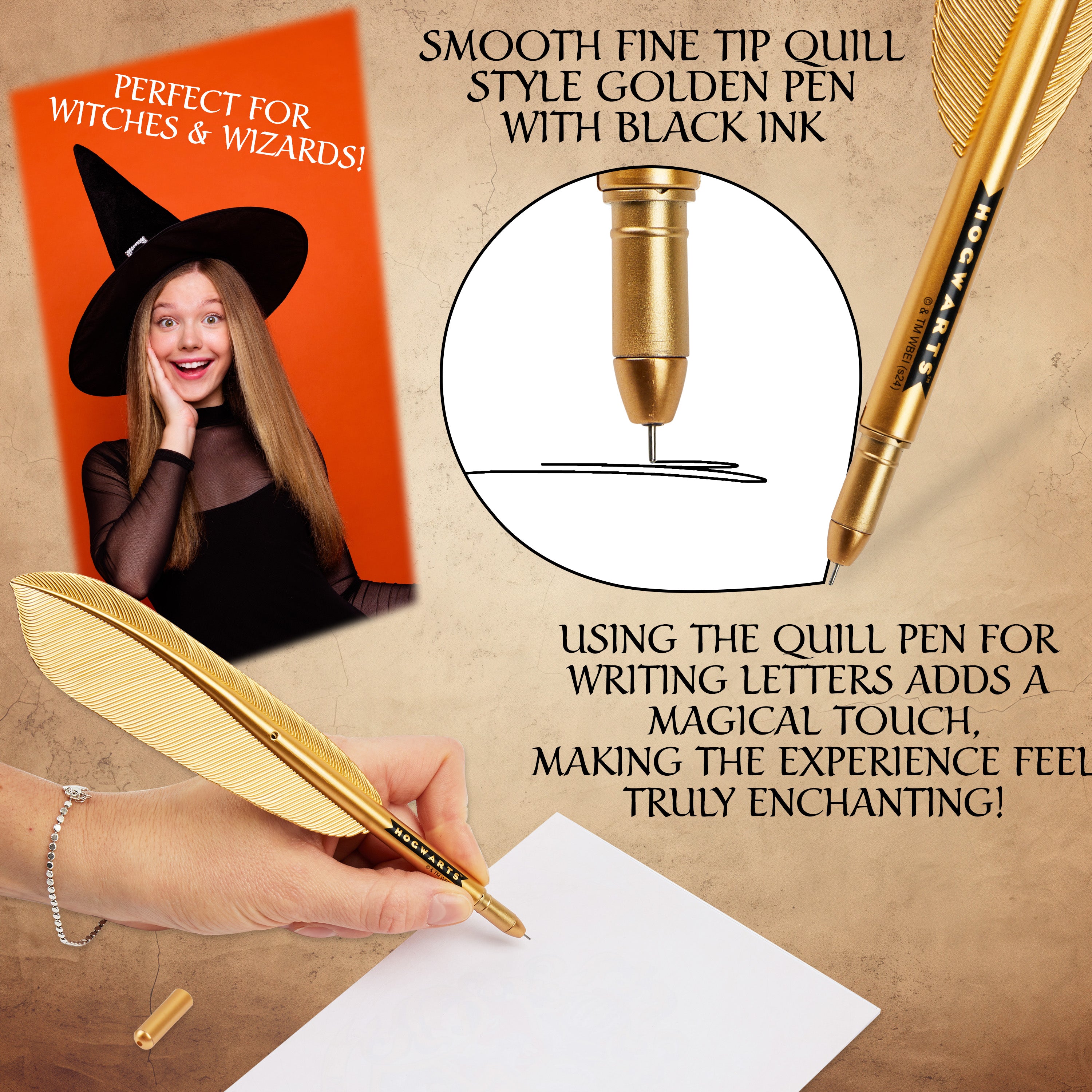 harry-potter-kit-criture-lettres-enveloppes-plume-enfant image 4