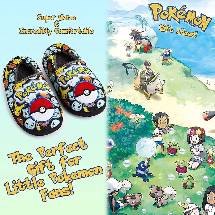 pok-mon-chaussons-bottes-enfant-pikachu-bulbizarre-souple-taille-3 image 5