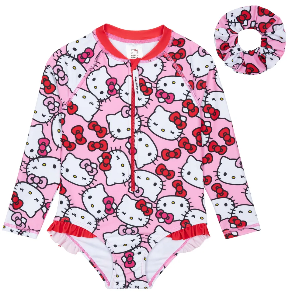 hello-kitty-maillot-bain-fille-1-pi-ce-manches-longues image 1