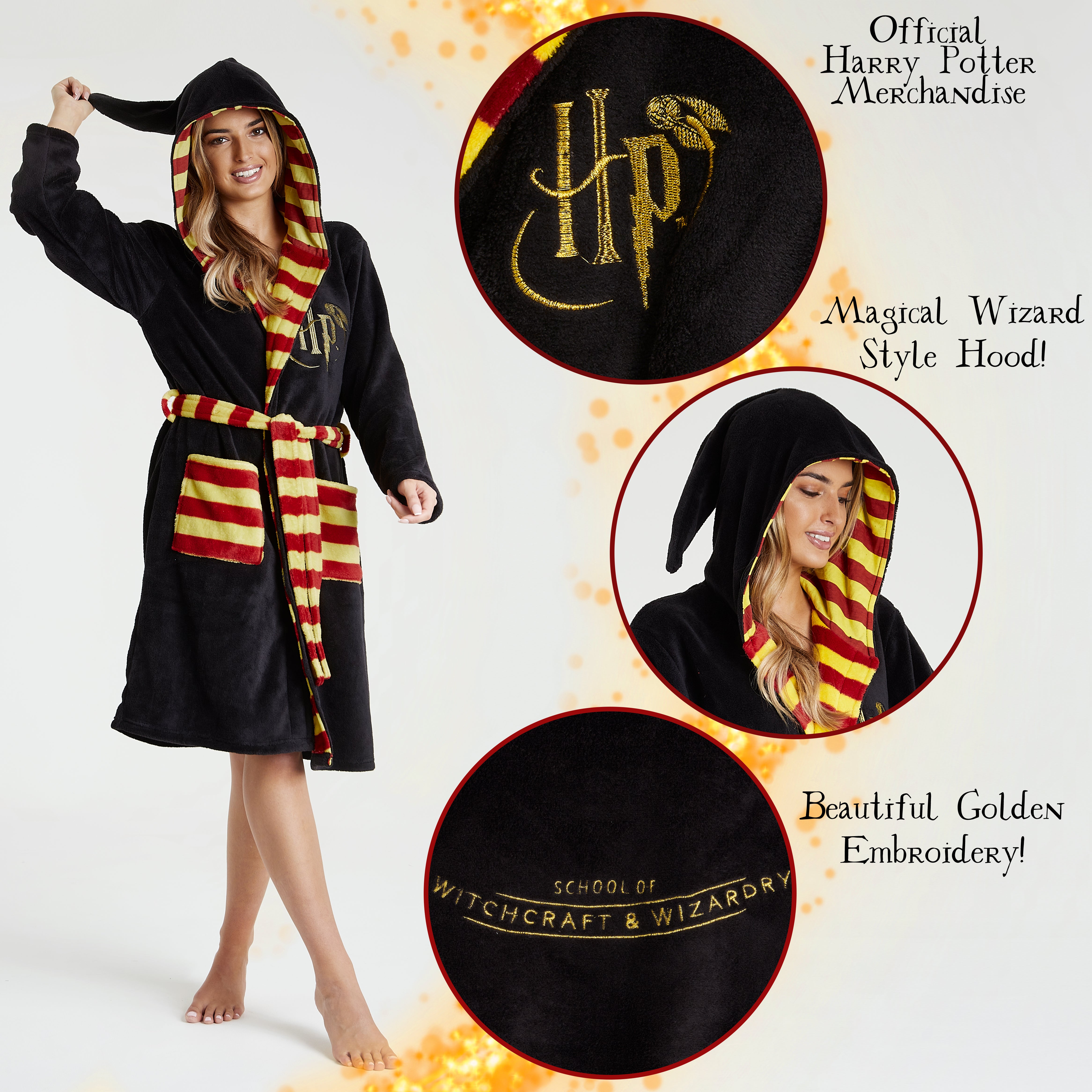 harry-potter-peignoir-polaire-adulte-capuche-taille-m image 2