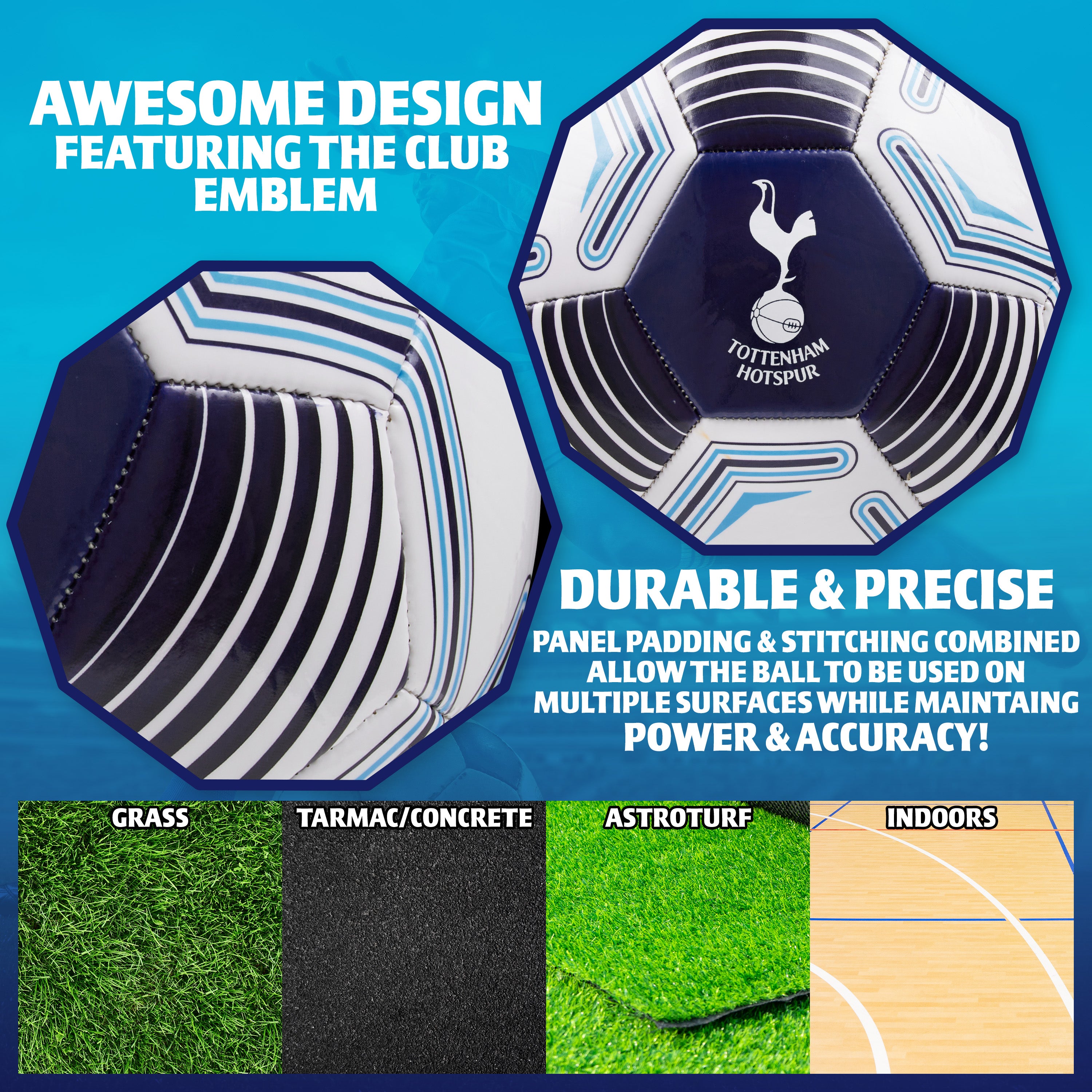 tottenham-hotspur-ballon-de-foot-taille-3-officiel-enfant image 5