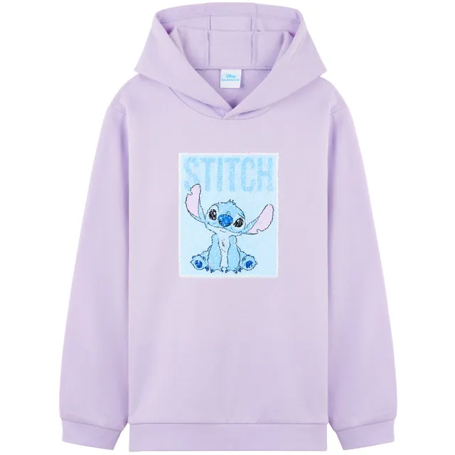disney-stitch-hoodie-fille-sweat-sequins-r-versibles image 1