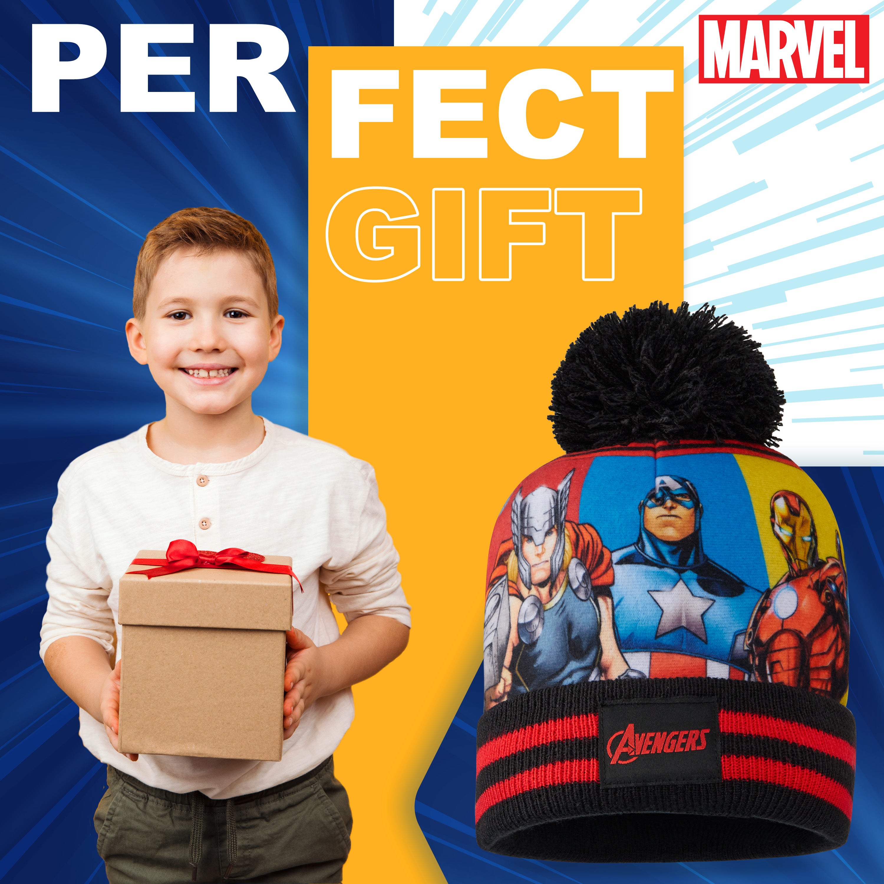 get-trend-boys-marvel-avengers-bonnet-gants-gar-on-hiver image 3