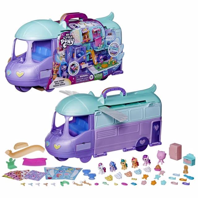 my-little-pony-mini-monde-magique-magic-van-coffret-camping-car image 6