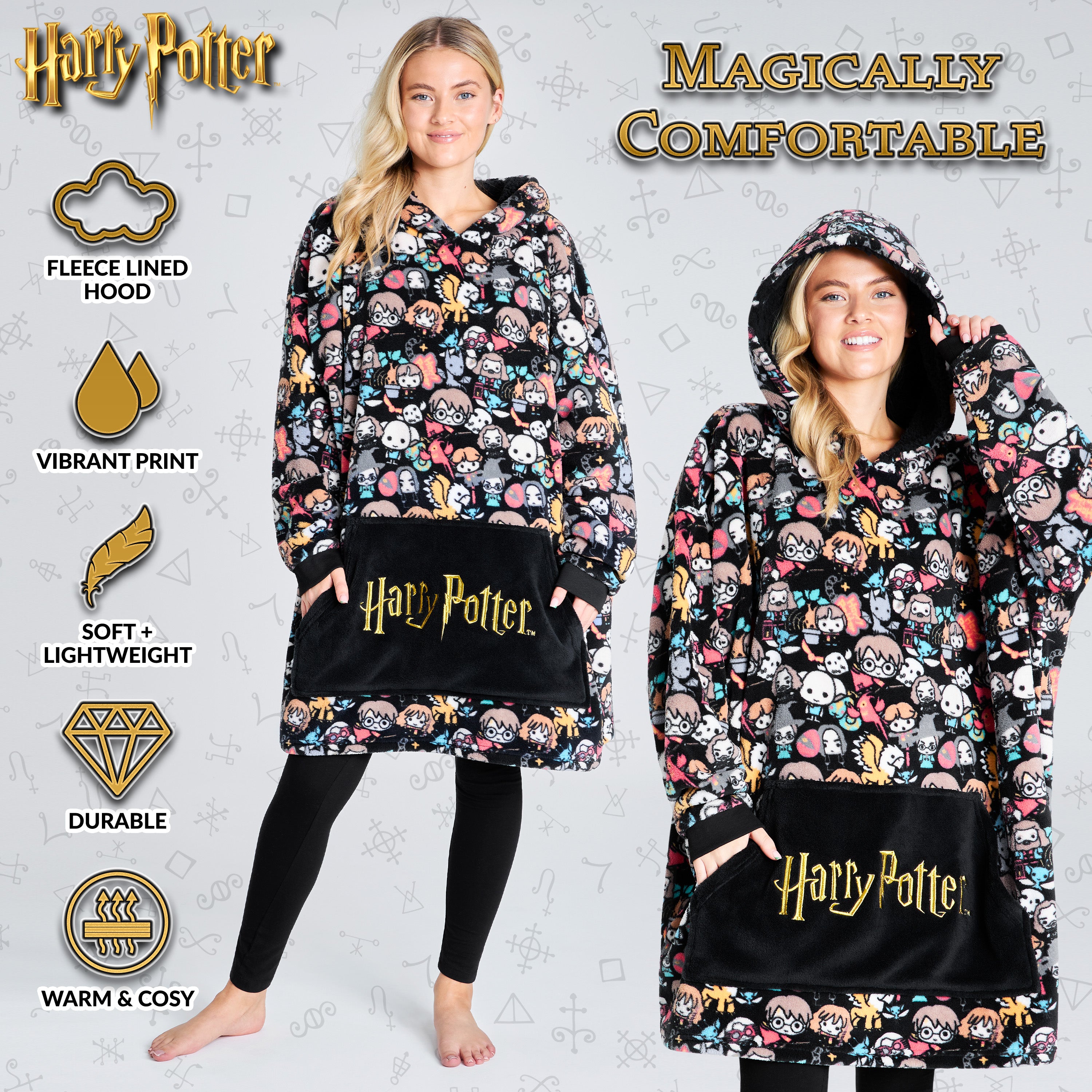 get-trend-women-sweat-plaid-harry-potter-polaire-oversize-ado image 4