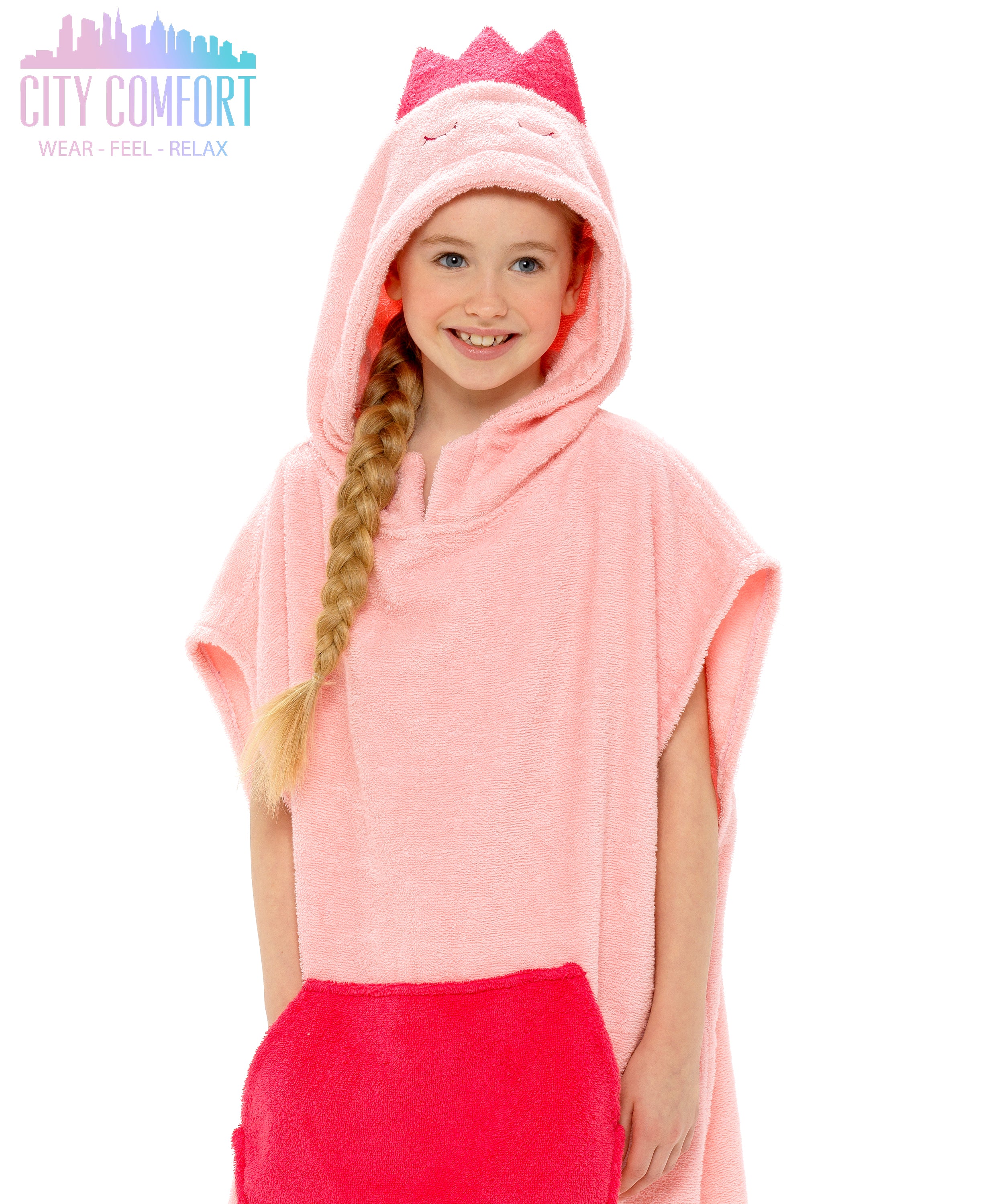citycomfort-poncho-serviette-enfant-coton-3-5-ans image 3