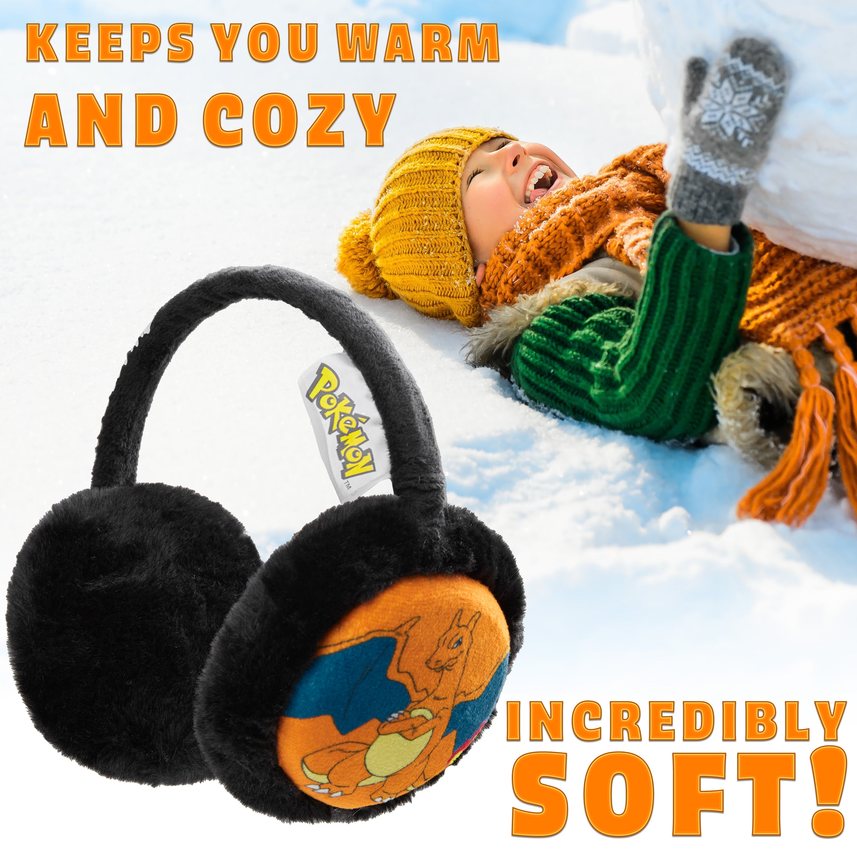 pok-mon-cache-oreilles-enfant-dracaufeu-polaire-chaud image 4