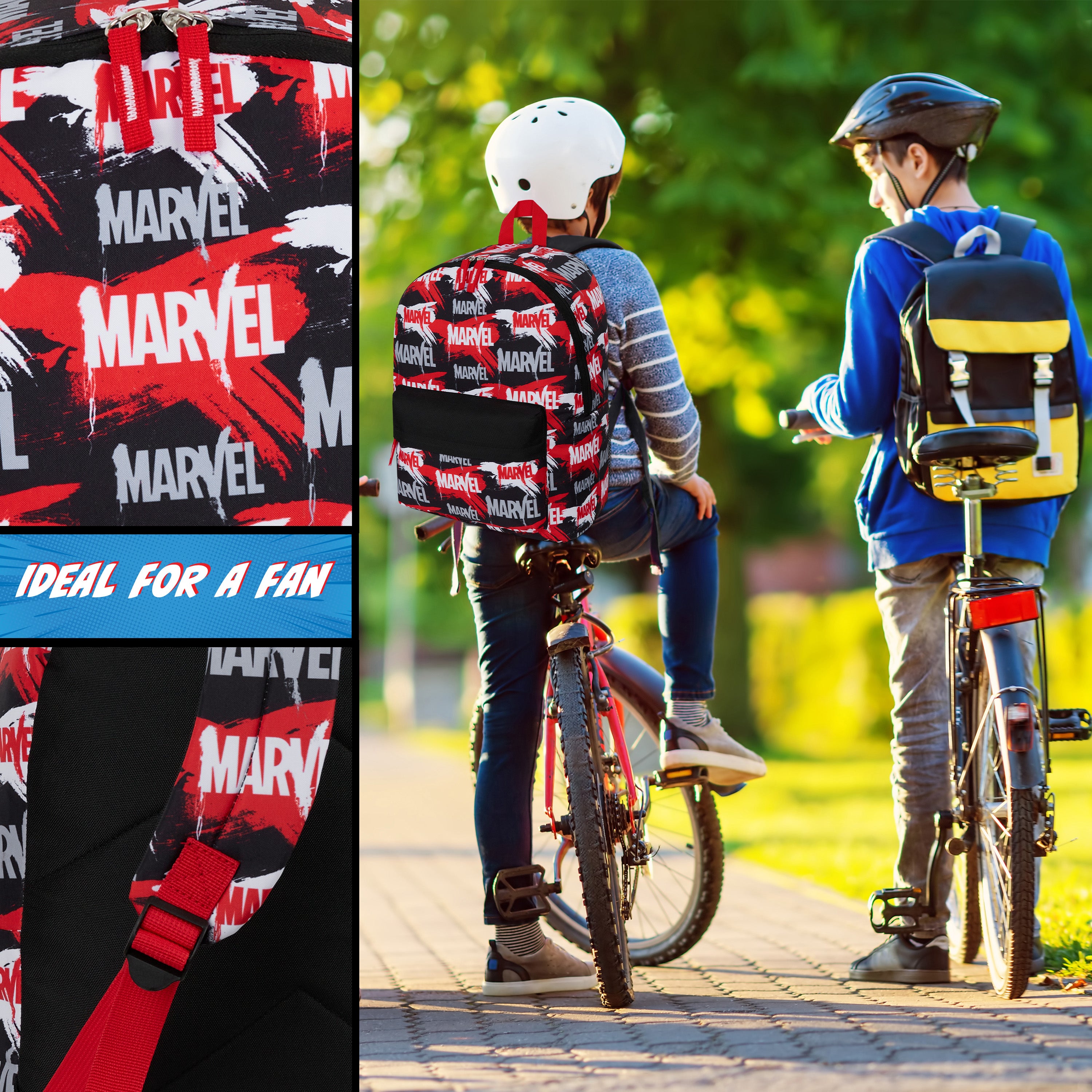 get-trend-marvel-sac-dos-enfant-rouge-noir-super-h-ros image 6