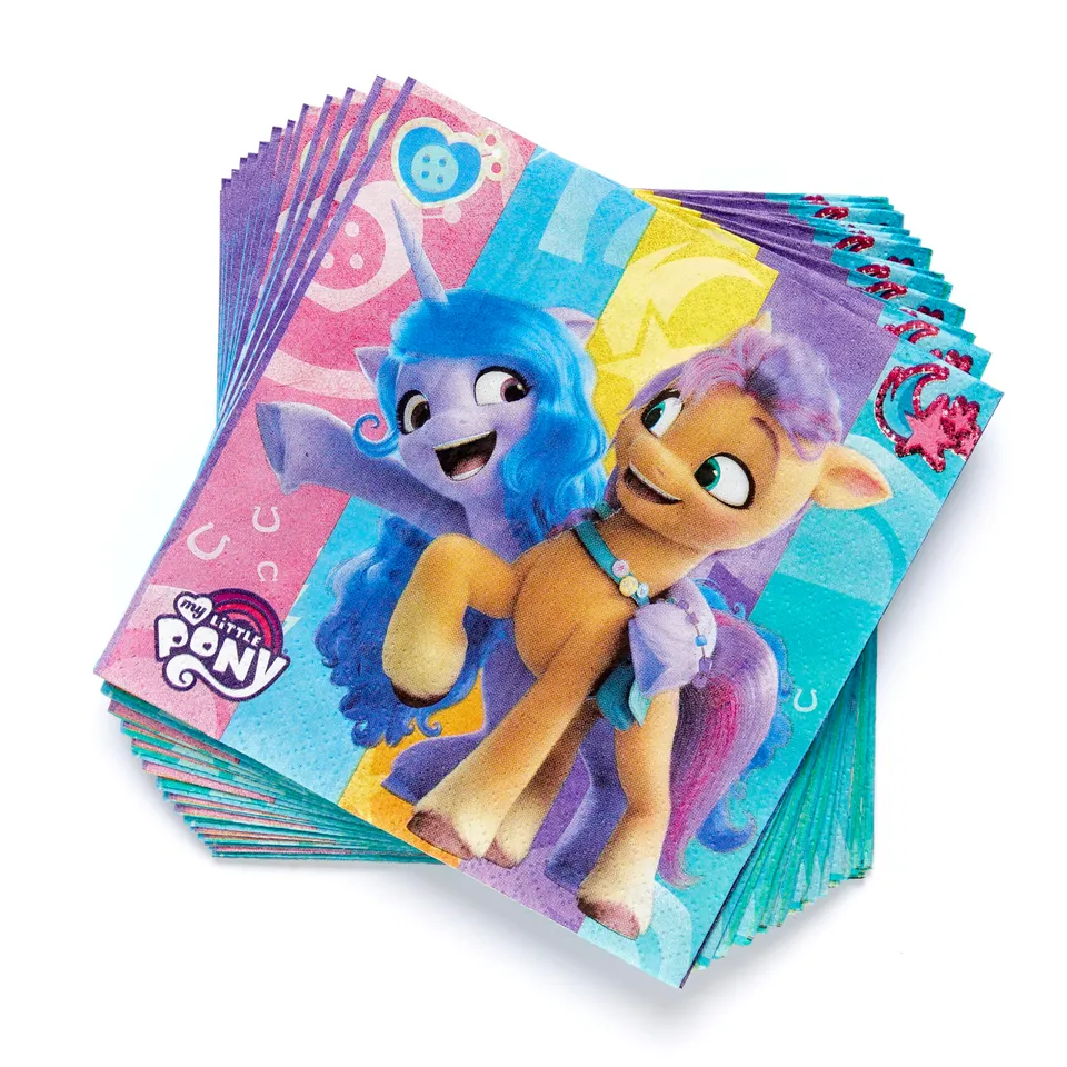 my-little-pony-serviettes-papier-33-cm-lot-de-16 image 1