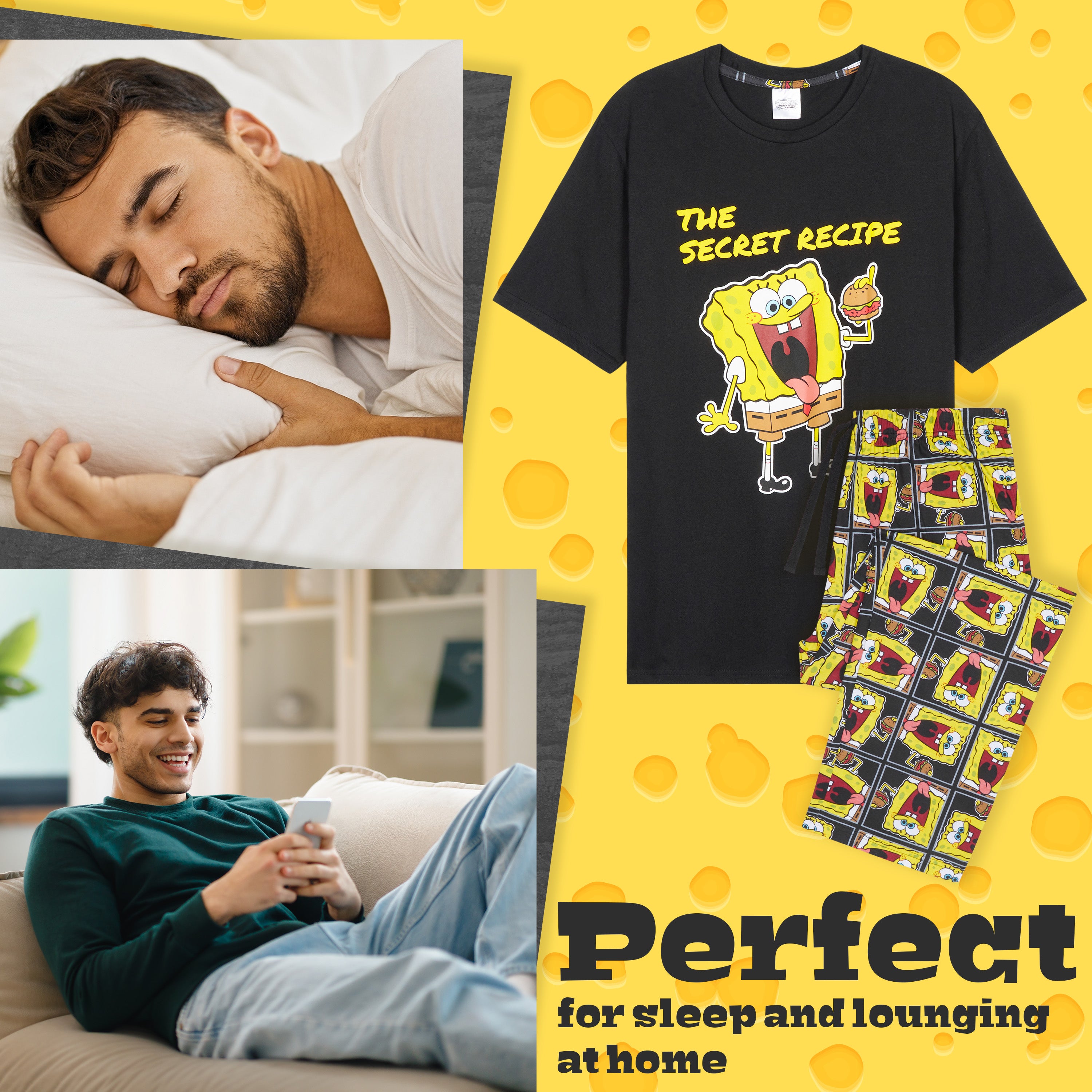 bob-l-ponge-pyjama-homme-t-shirt-pantalon-coton image 3