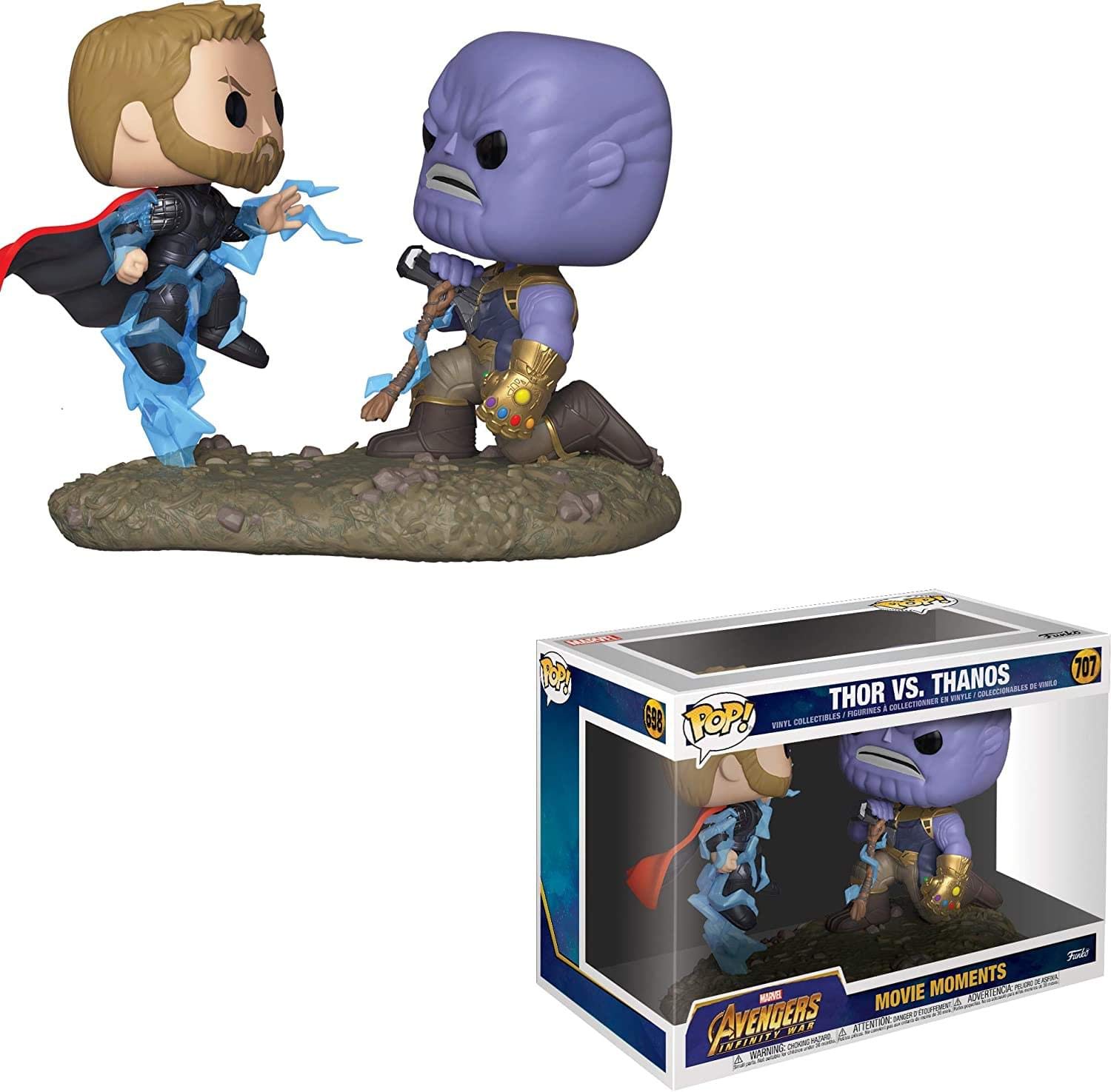 funko-pop-movie-moments-thor-vs-thanos-pack-2-figurines image 1
