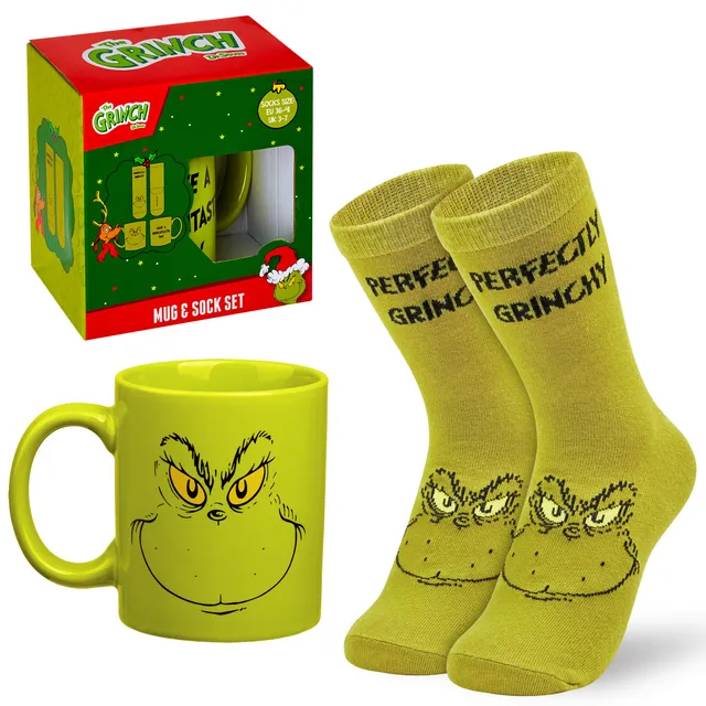 grinch-mug-and-socks-tasse-c-ramique-340ml-chaussettes-no-l image 1