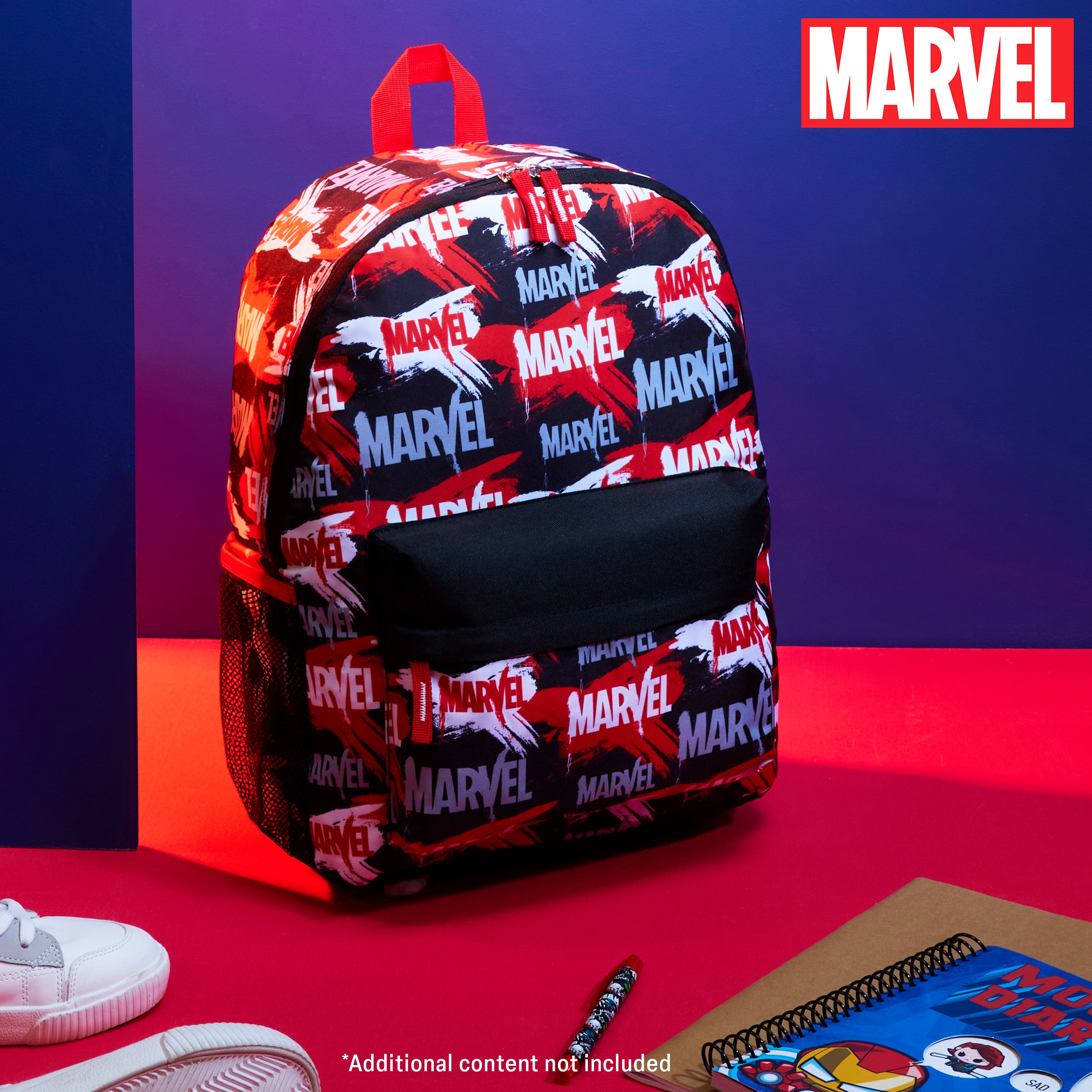 get-trend-marvel-sac-dos-enfant-rouge-noir-super-h-ros image 2