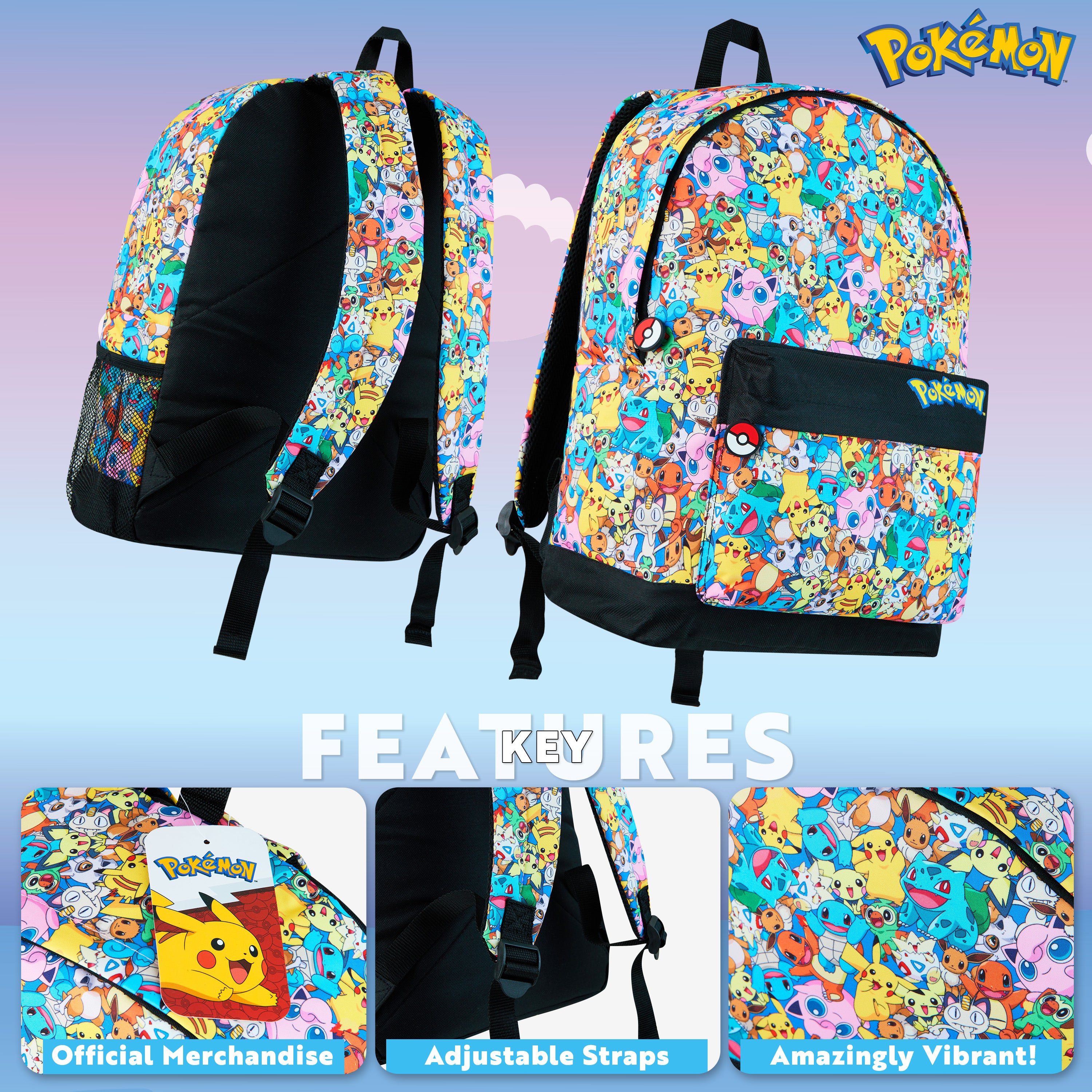pok-mon-sac-dos-enfant-pikachu-imprim-cole image 3