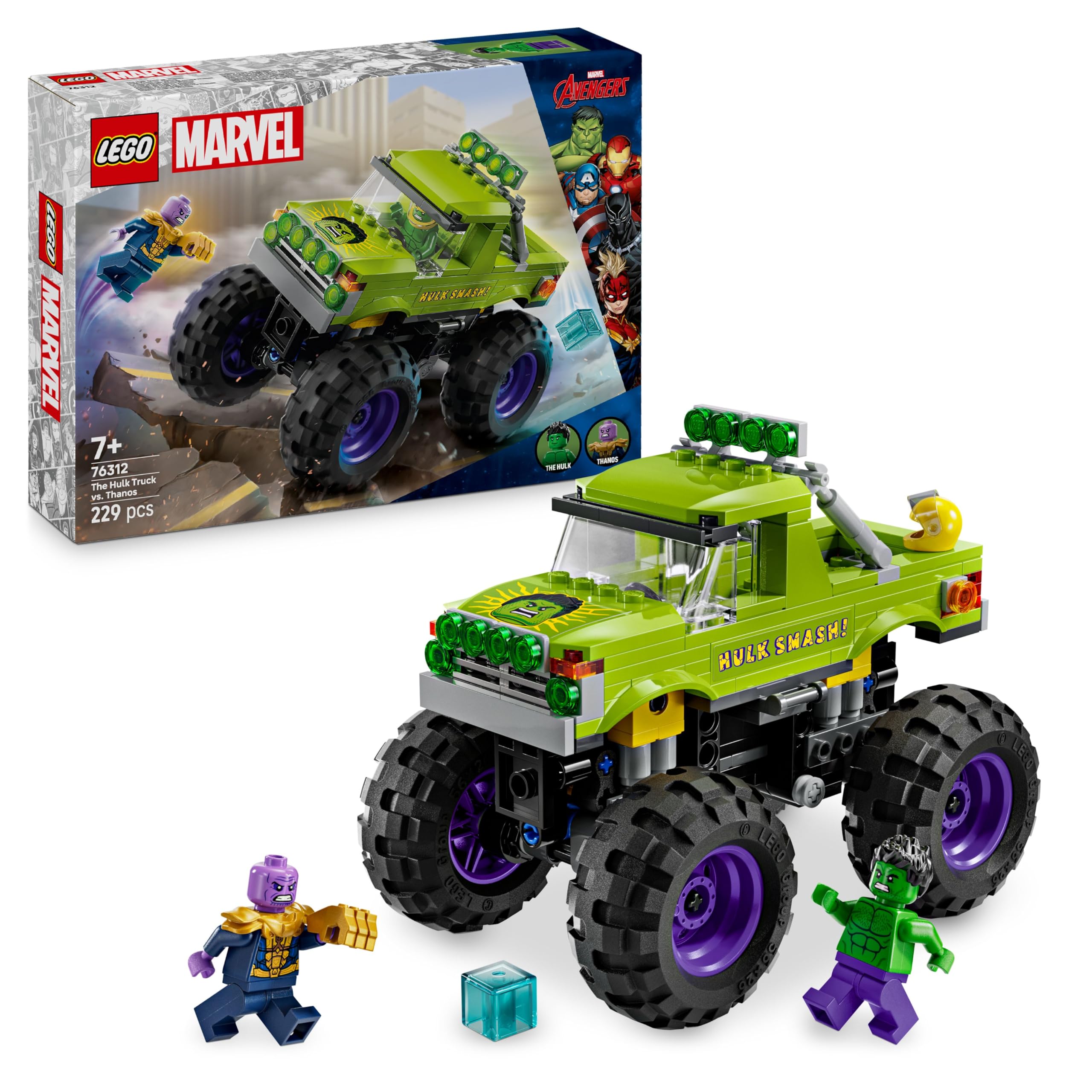 lego-marvel-76312-tout-terrain-hulk-contre-thanos-231-pi-ces image 1