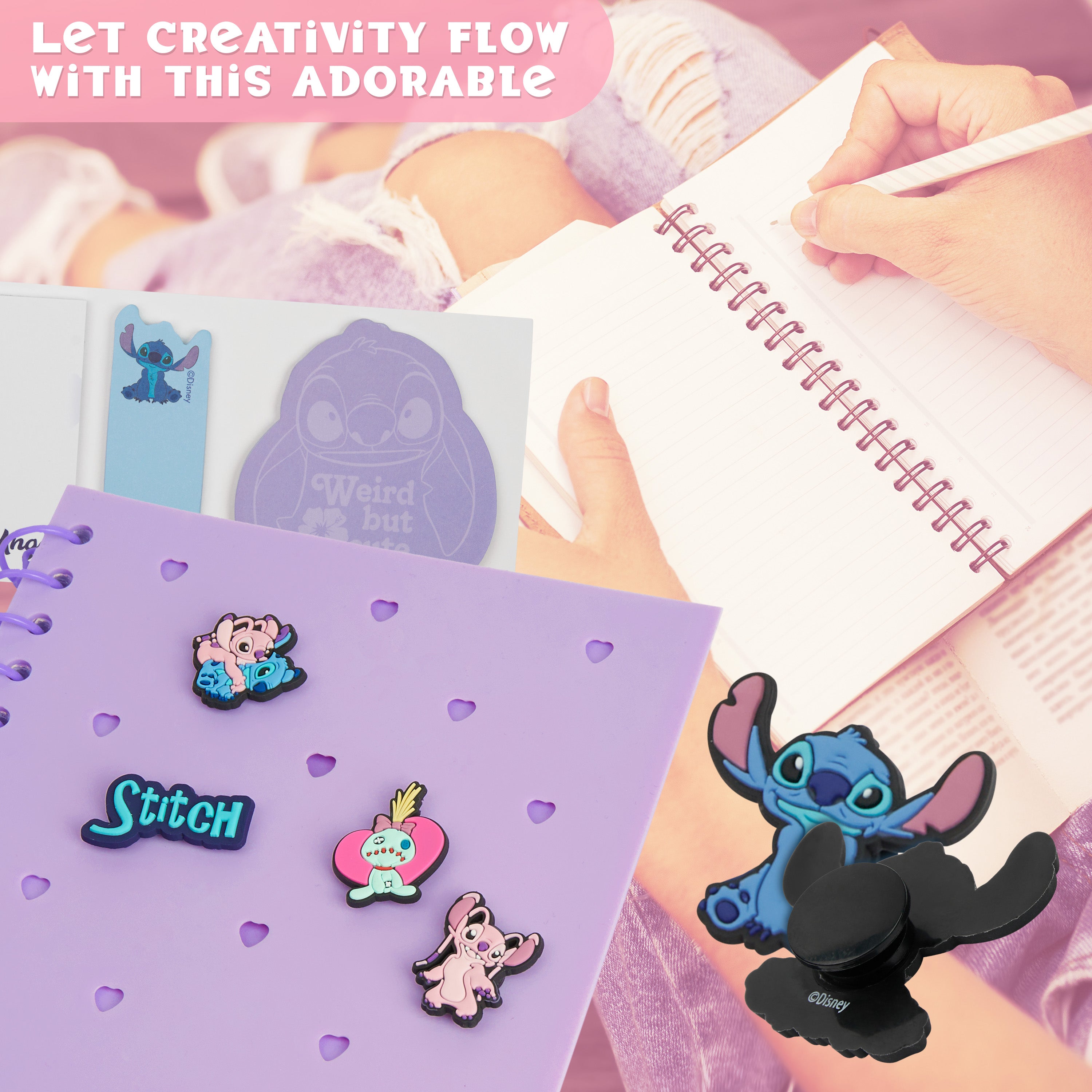 disney-stitch-coffret-papeterie-a5-carnet-trousse-pin-s image 4