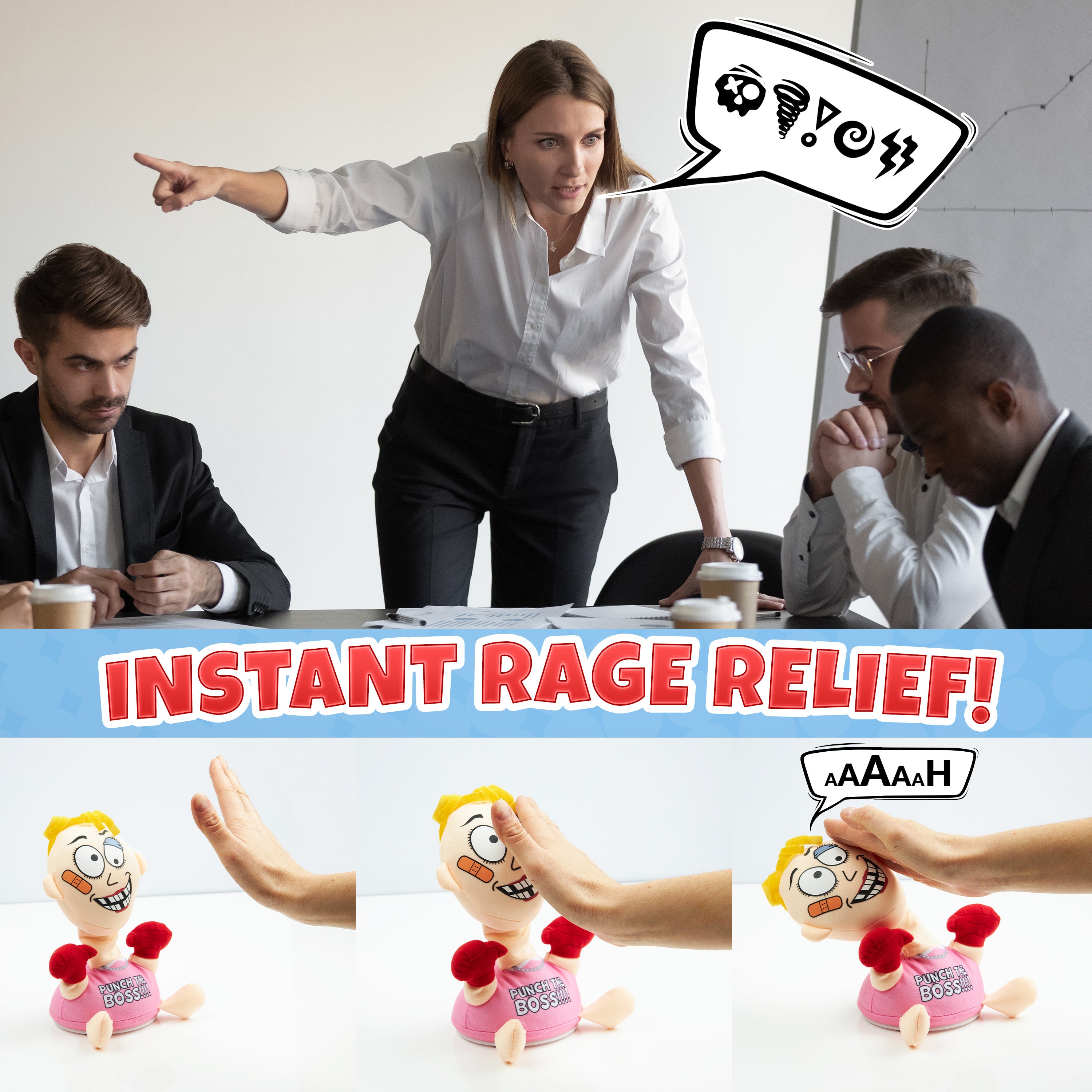 kreativekraft-punch-boss-jouet-anti-stress-rose-ventouse image 4