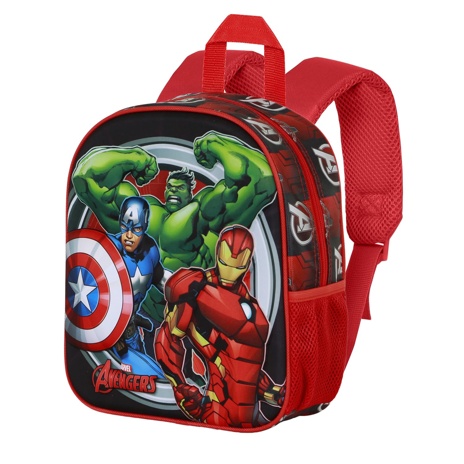 marvel-sac-dos-3d-elite-spiderman-rouge-enfant-maternelle image 6