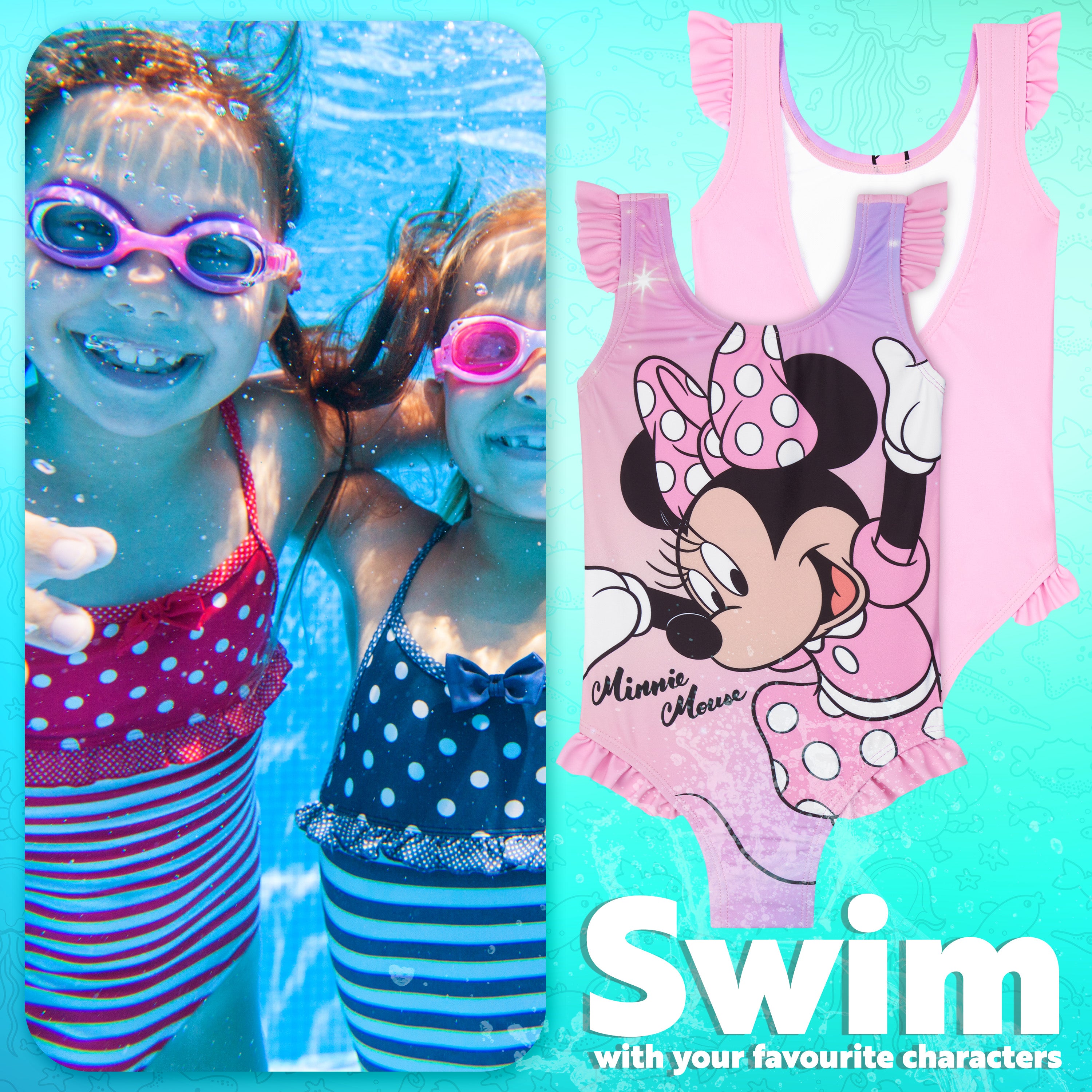 minnie-mouse-maillot-bain-fille-une-pi-ce-4-5-ans image 3