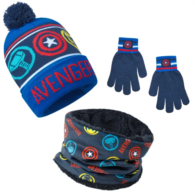 marvel-avengers-ensemble-hiver-gar-on-bonnet-charpe-gants image 1