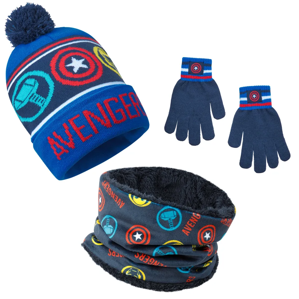 marvel-avengers-ensemble-hiver-gar-on-bonnet-charpe-gants image 1