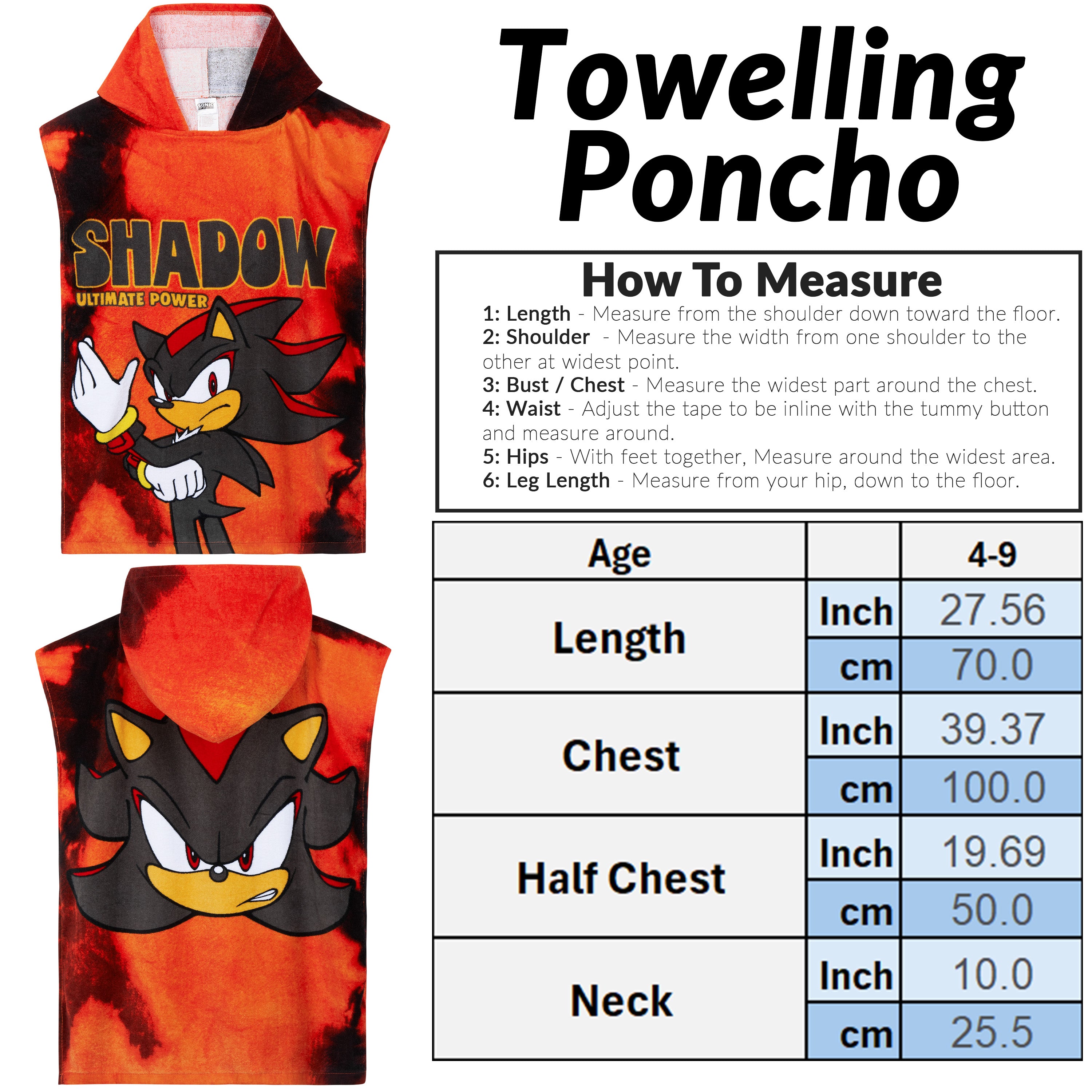 get-trend-sonic-serviette-poncho-coton-enfant image 6