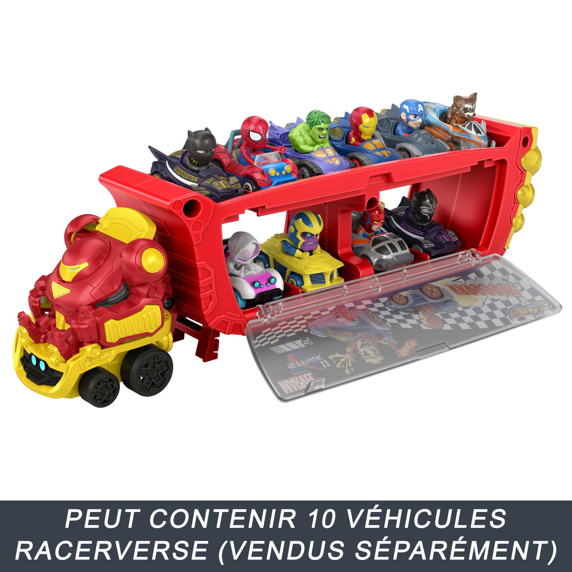 hot-wheels-racerverse-hulkbuster-camion-transporteur-10-voitures image 5