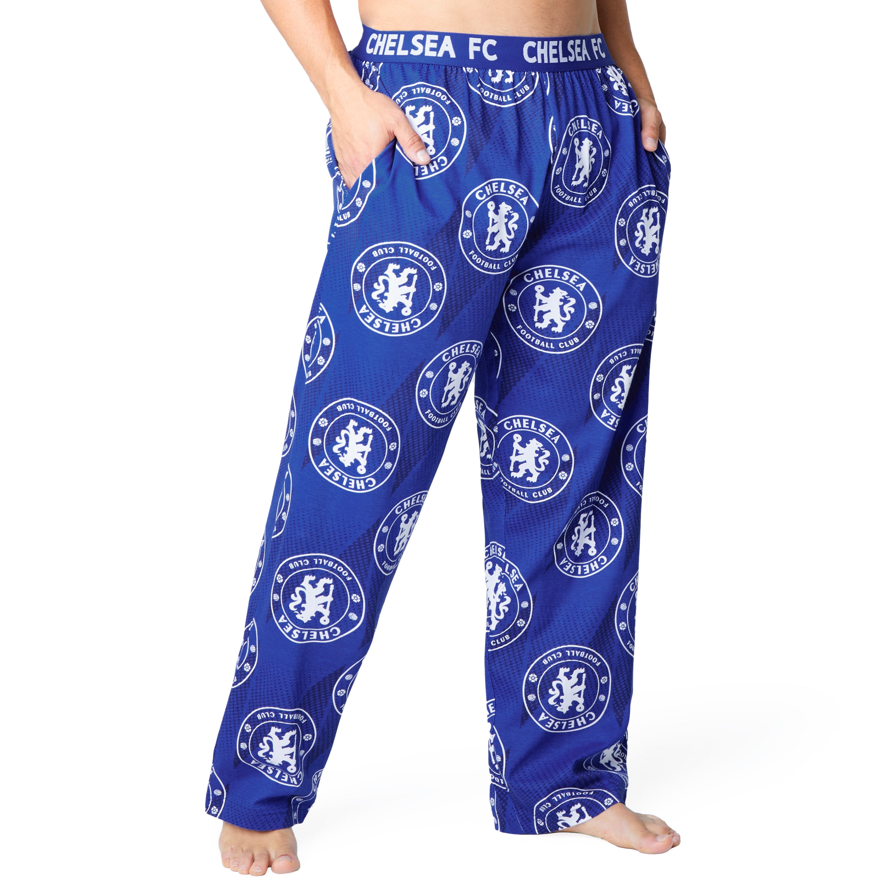 chelsea-fc-pantalon-pyjama-homme-coton-taille-s-3xl image 1
