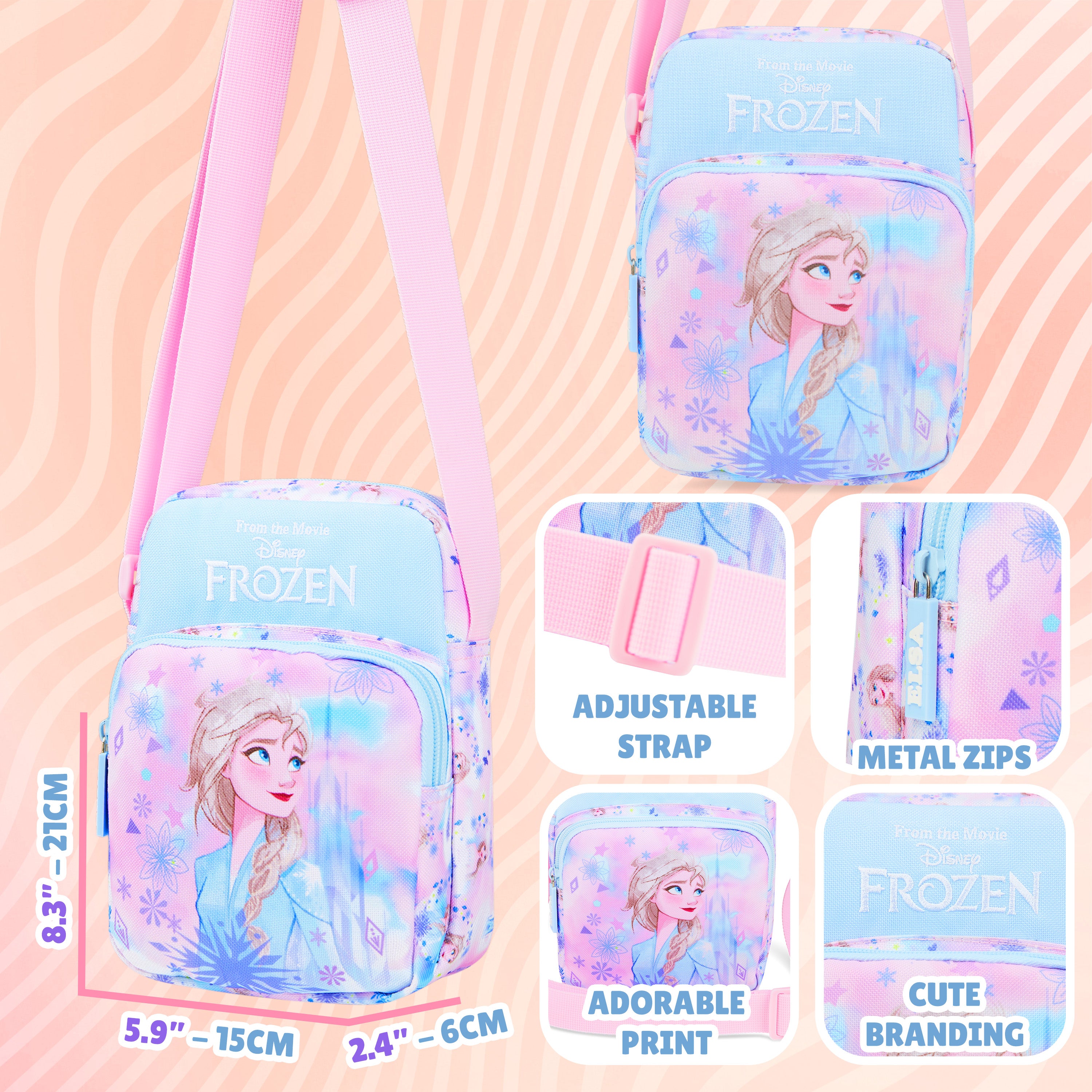 get-trend-girls-disney-frozen-sac-bandouli-re-fille-ajustable image 6