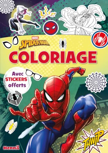 marvel-spider-man-coloriage-stickers-offerts-livre-4-ans image 4