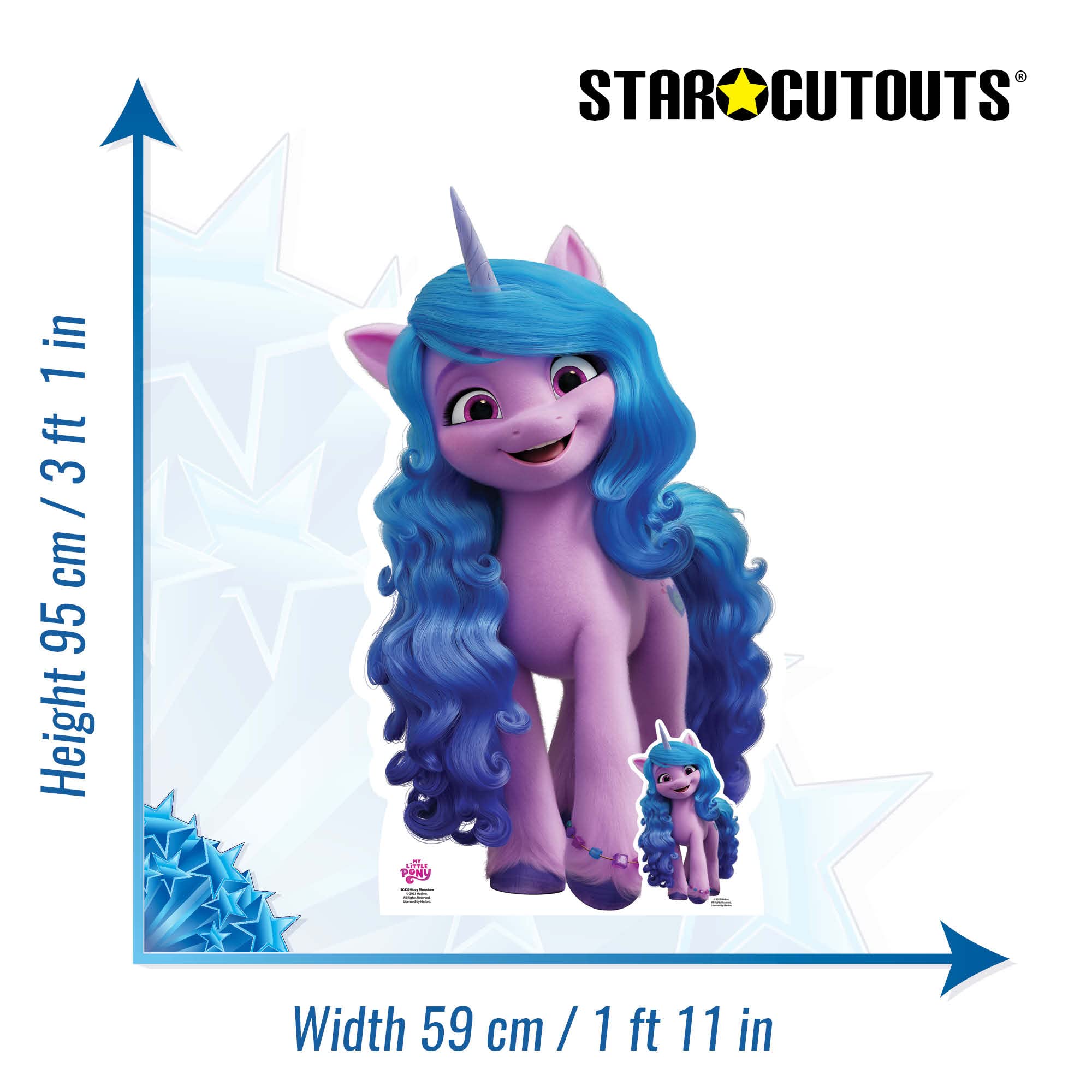 star-cutouts-my-little-pony-silhouette-carton-mini-izzy-moonbow image 4