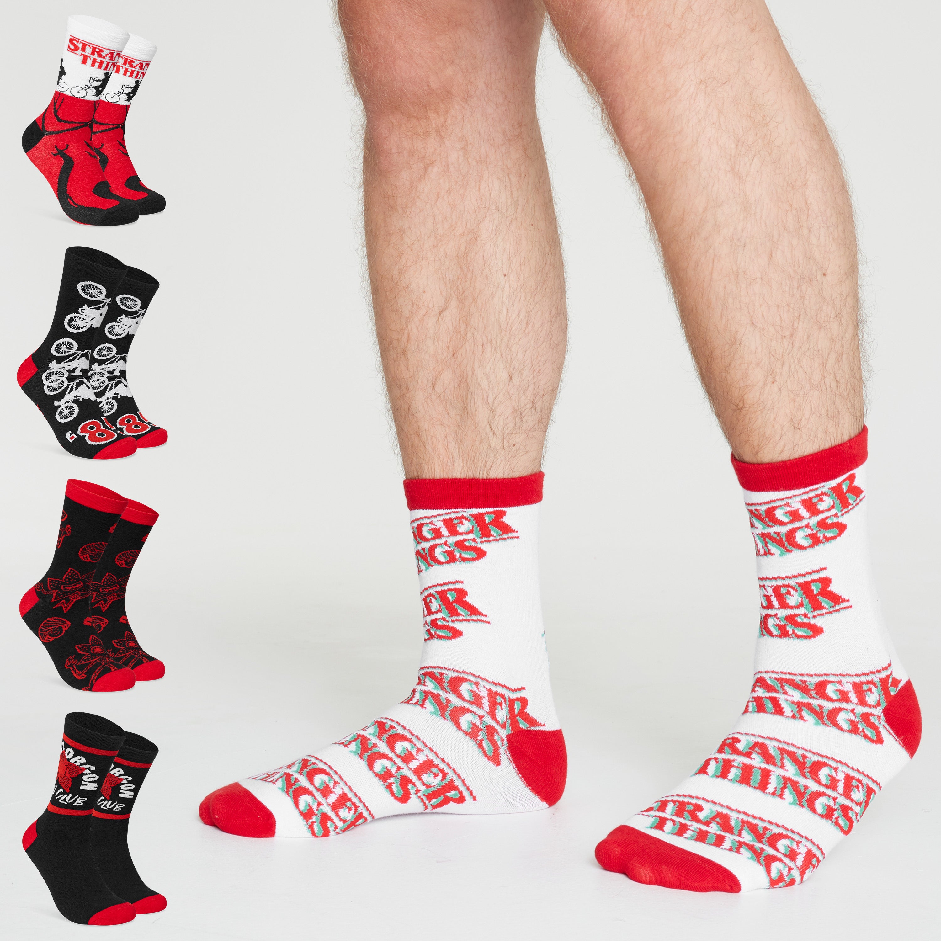 stranger-things-lot-5-chaussettes-homme-coton-39-44 image 6