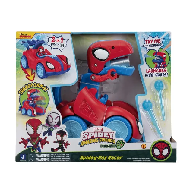 marvel-spidey-rex-racer-v-hicule-dinosaure-sonore-20-3-cm image 1
