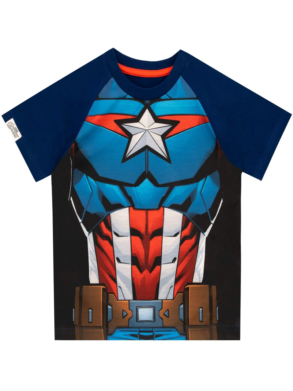 marvel-captain-america-t-shirt-gar-on-costume-manches-courtes image 1