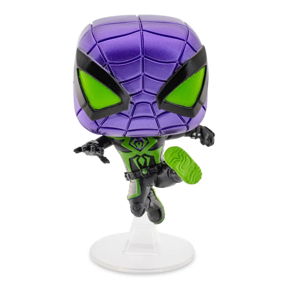 funko-pop-miles-morales-purple-reign-suit-figurine-vinyle-9-5-cm image 1