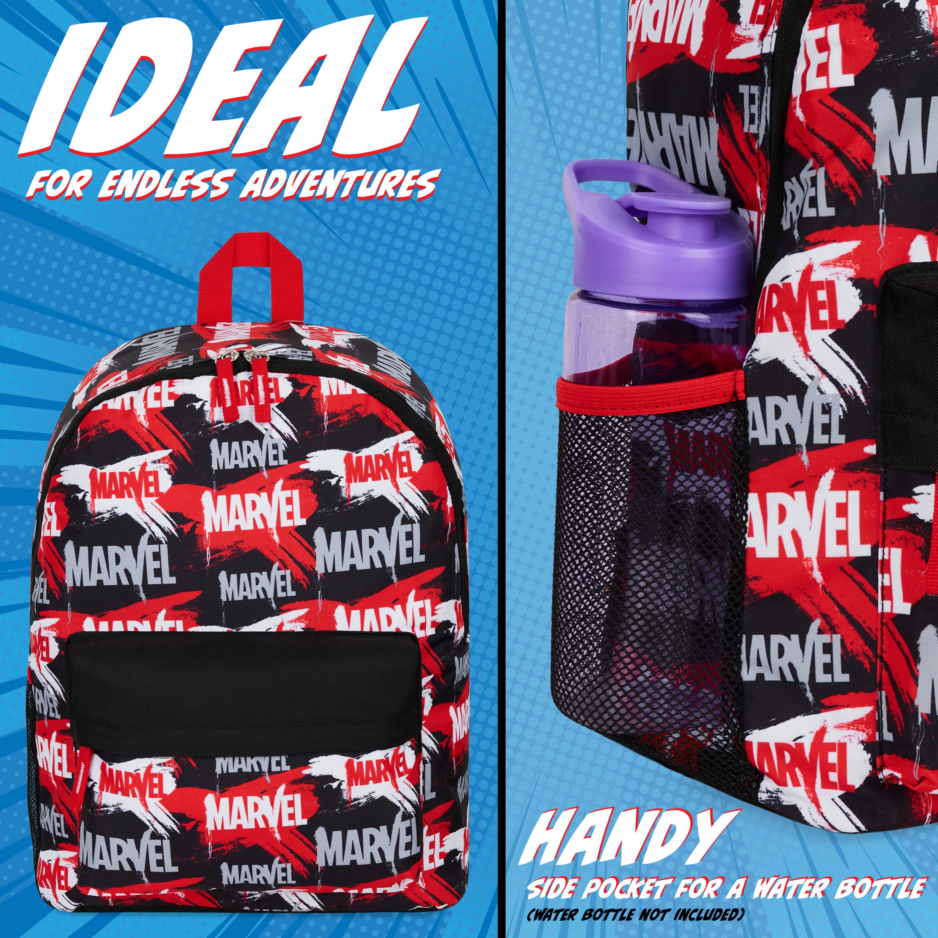 get-trend-marvel-sac-dos-enfant-rouge-noir-super-h-ros image 4