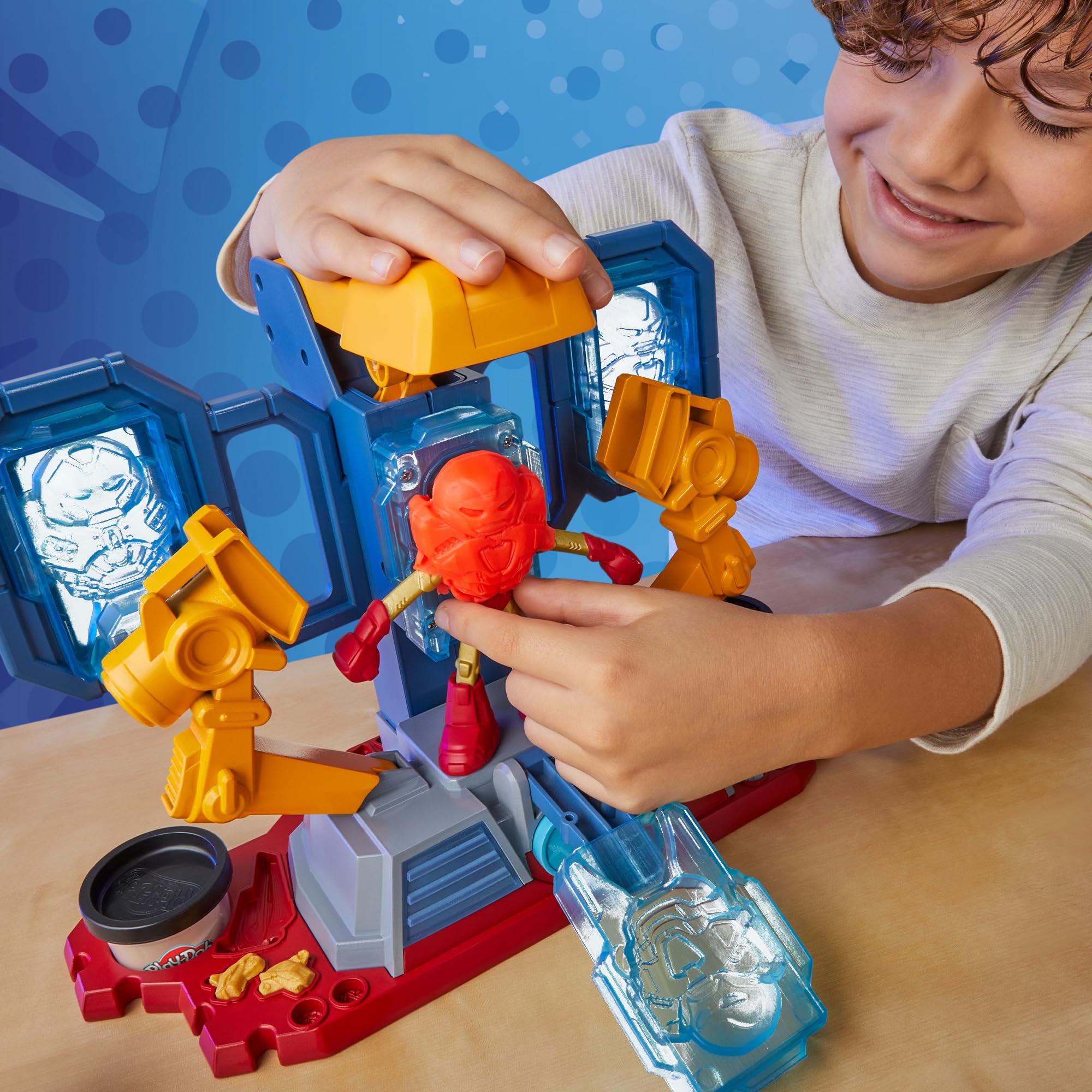 play-doh-marvel-iron-man-fabrique-d-armures-p-te-modeler image 5