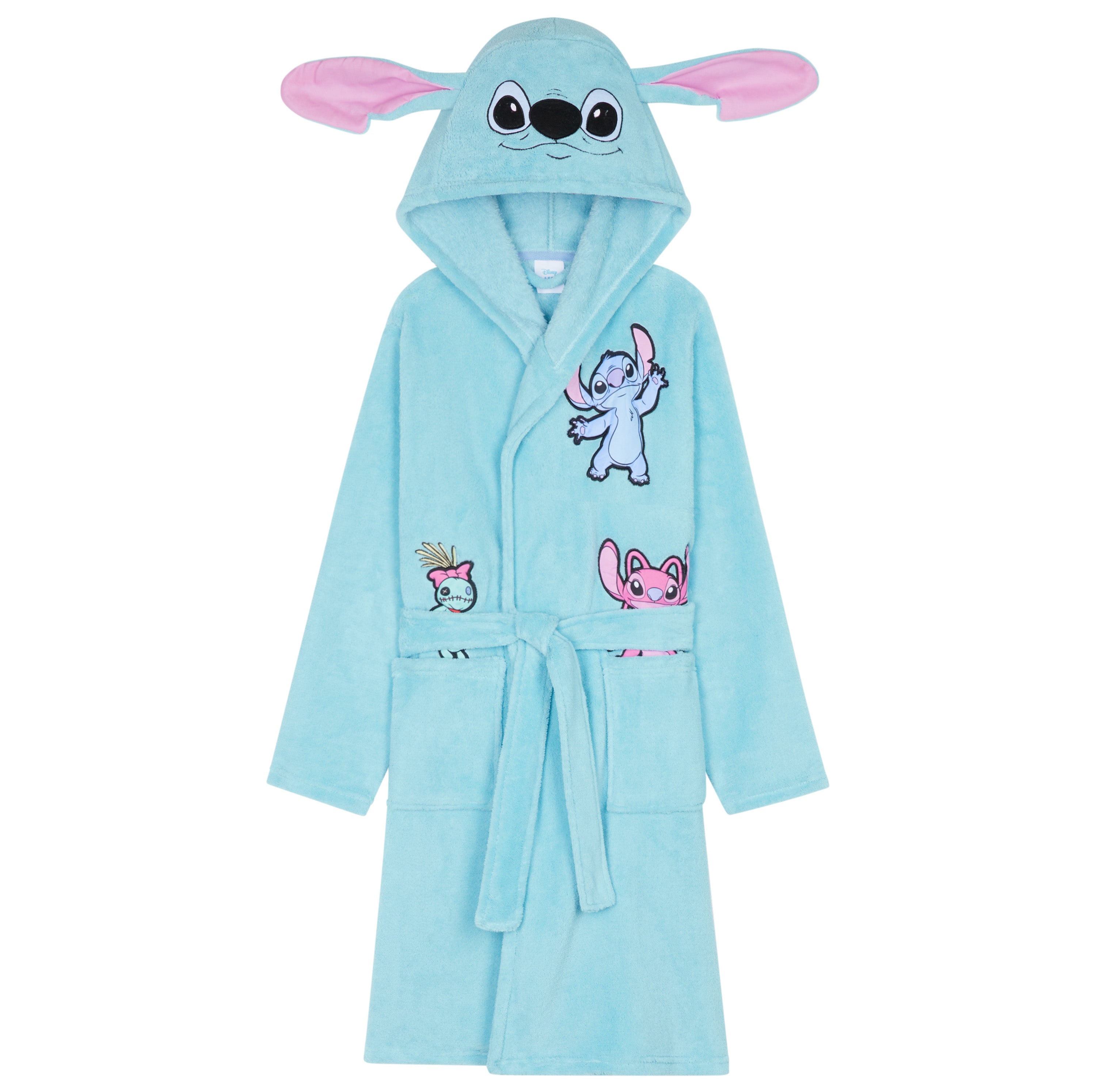 disney-stitch-peignoir-fille-polaire-capuche-9-10-ans image 1