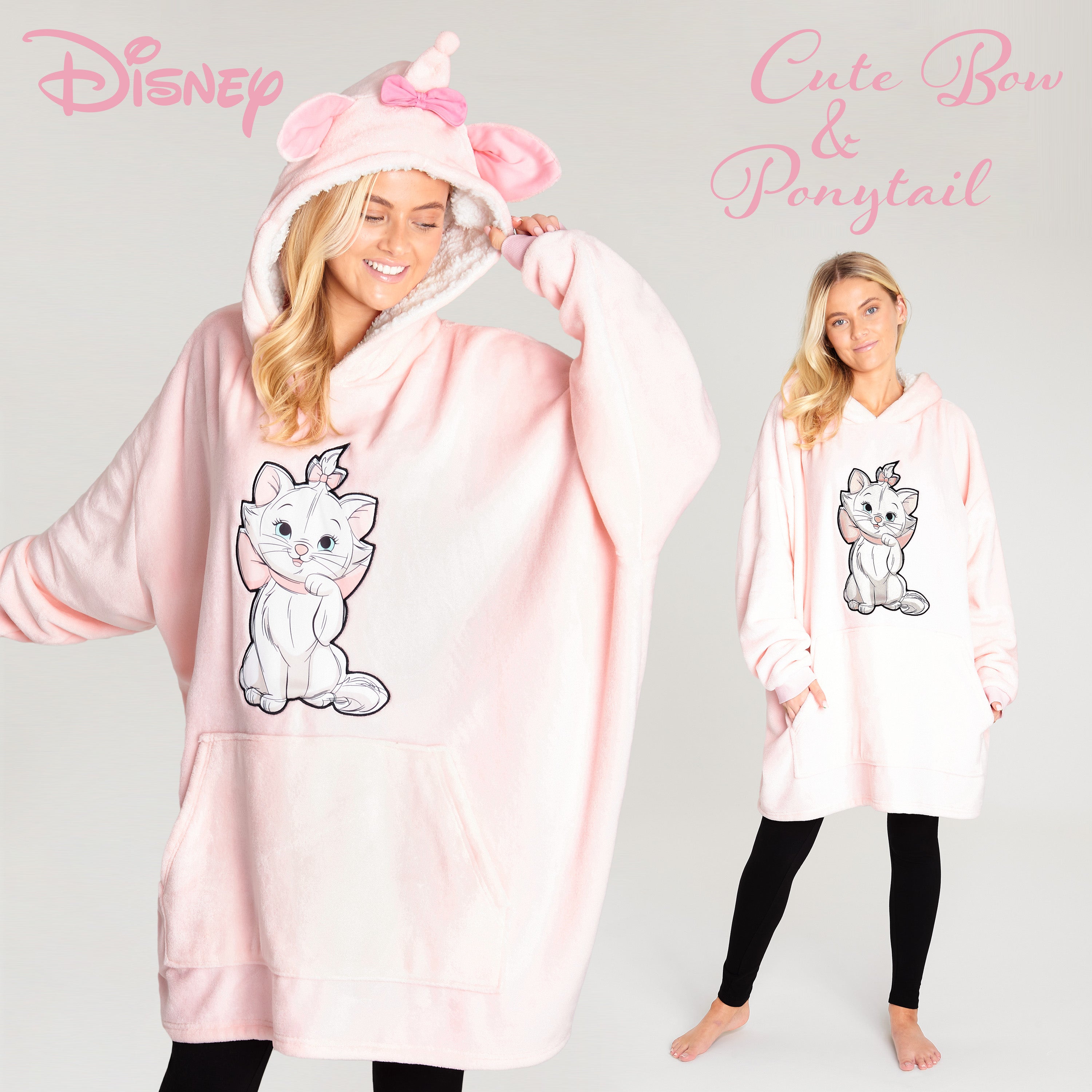 disney-sweat-plaid-hoodie-femme-oversize-polaire-sherpa image 5