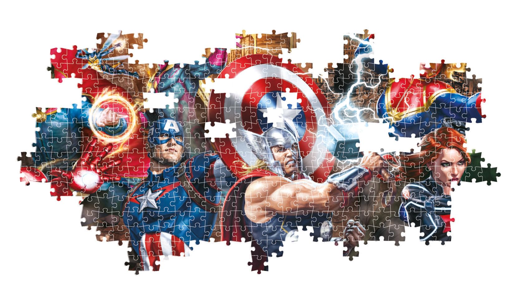 marvel-panorama-puzzle-1000-pi-ces-98x33-cm-adulte image 4