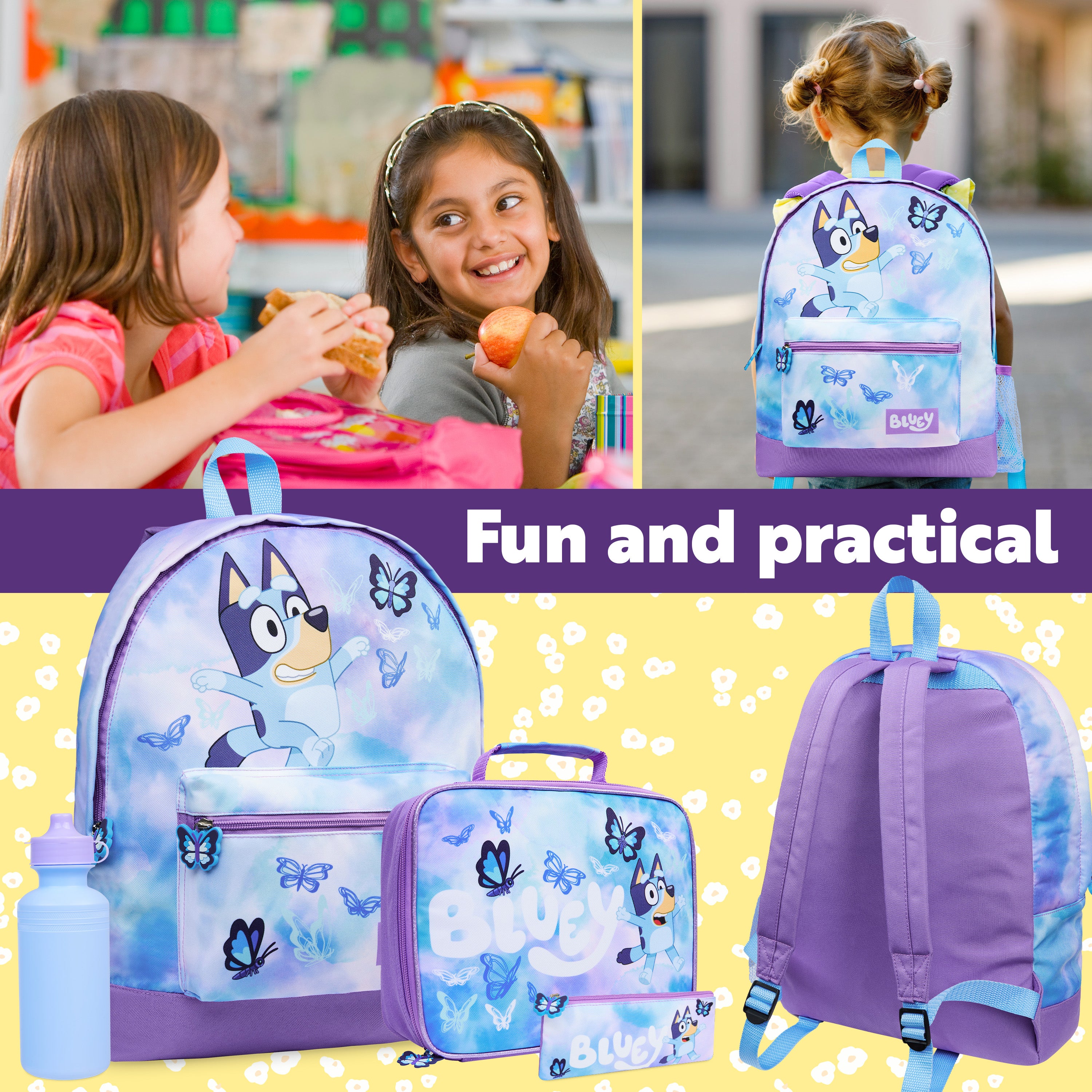 bluey-set-scolaire-4-pi-ces-sac-dos-papillon-gourde image 3