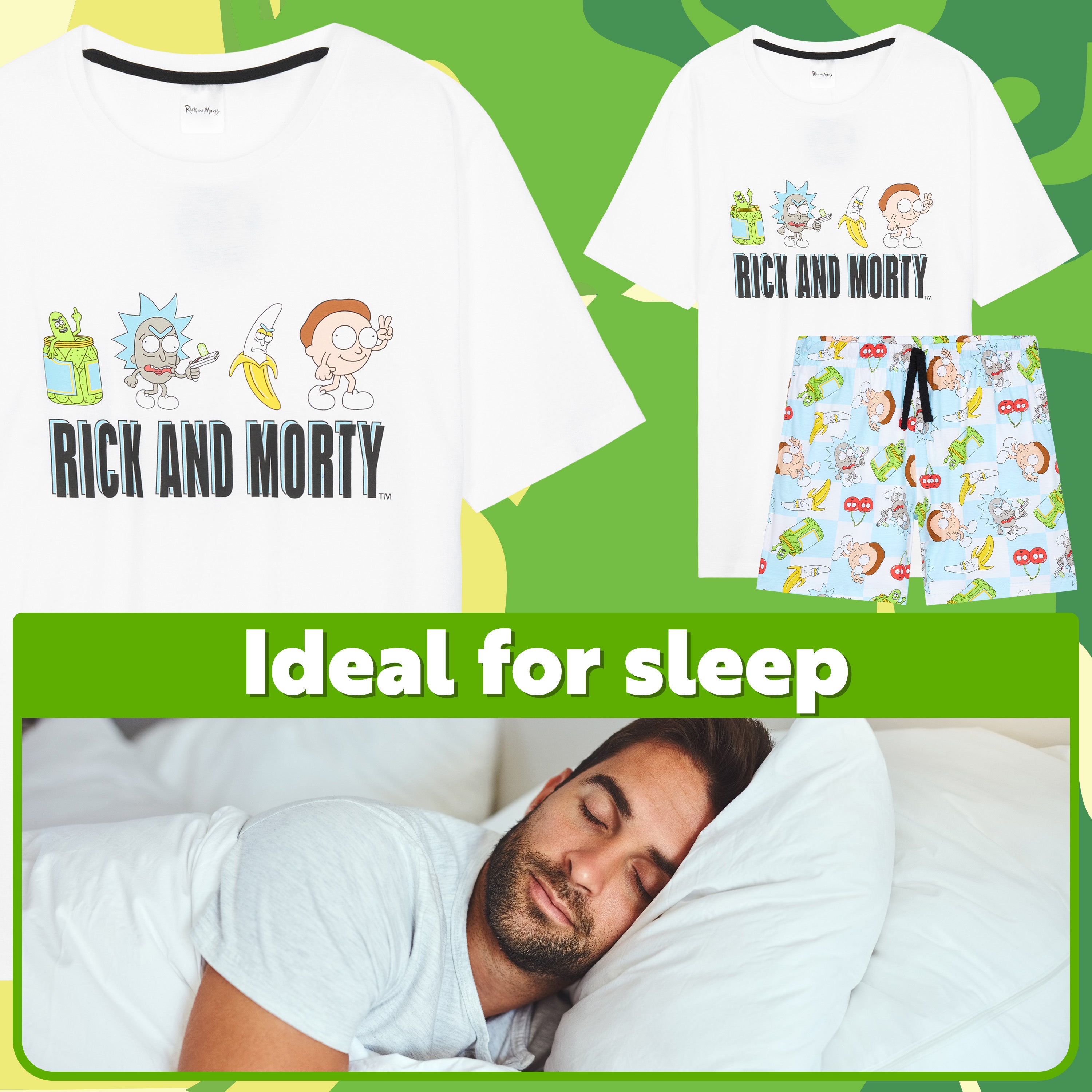 get-trend-rick-and-morty-pyjama-homme-short-taille-l-t image 2