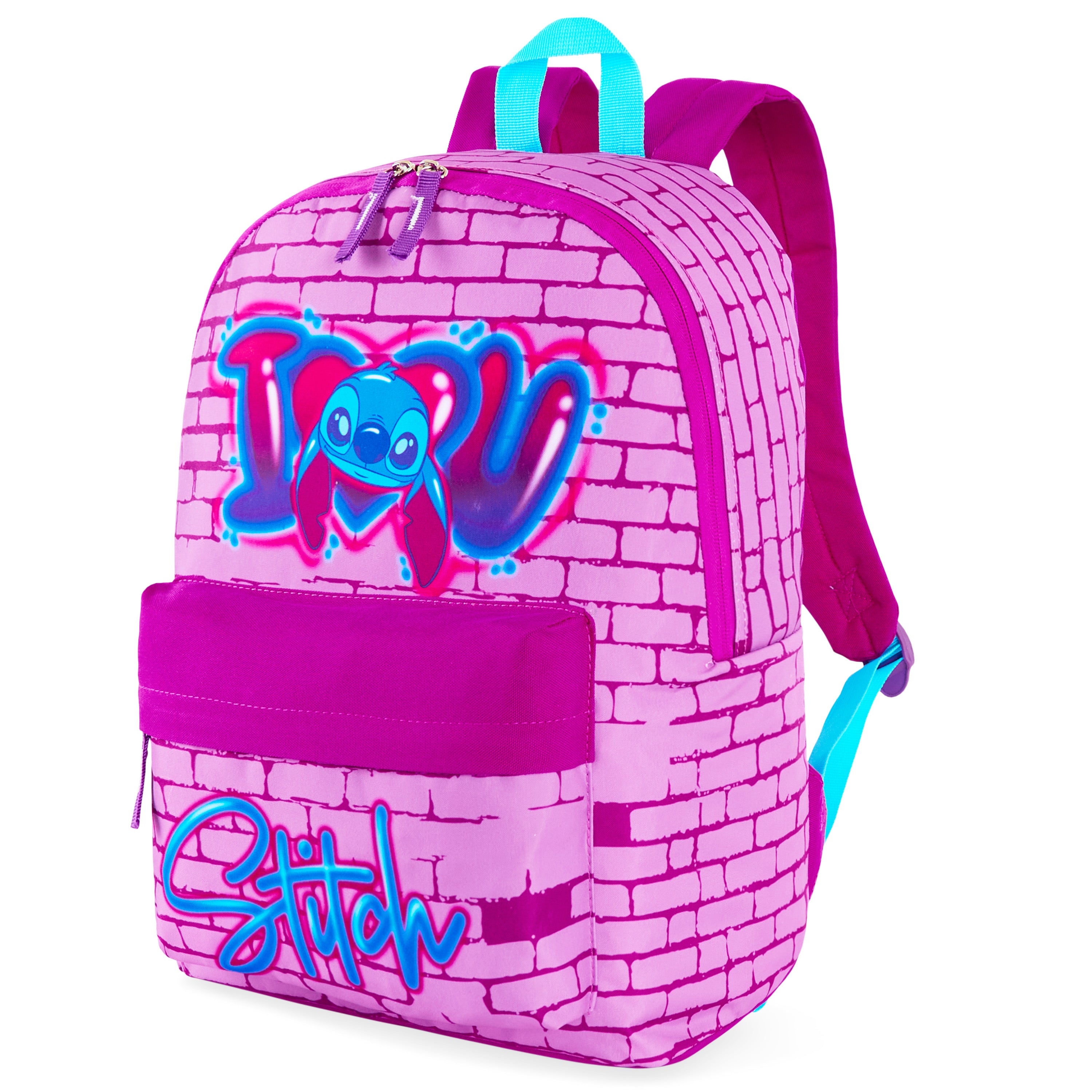 disney-stitch-sac-dos-fille-poche-avant-grande-capacit image 1