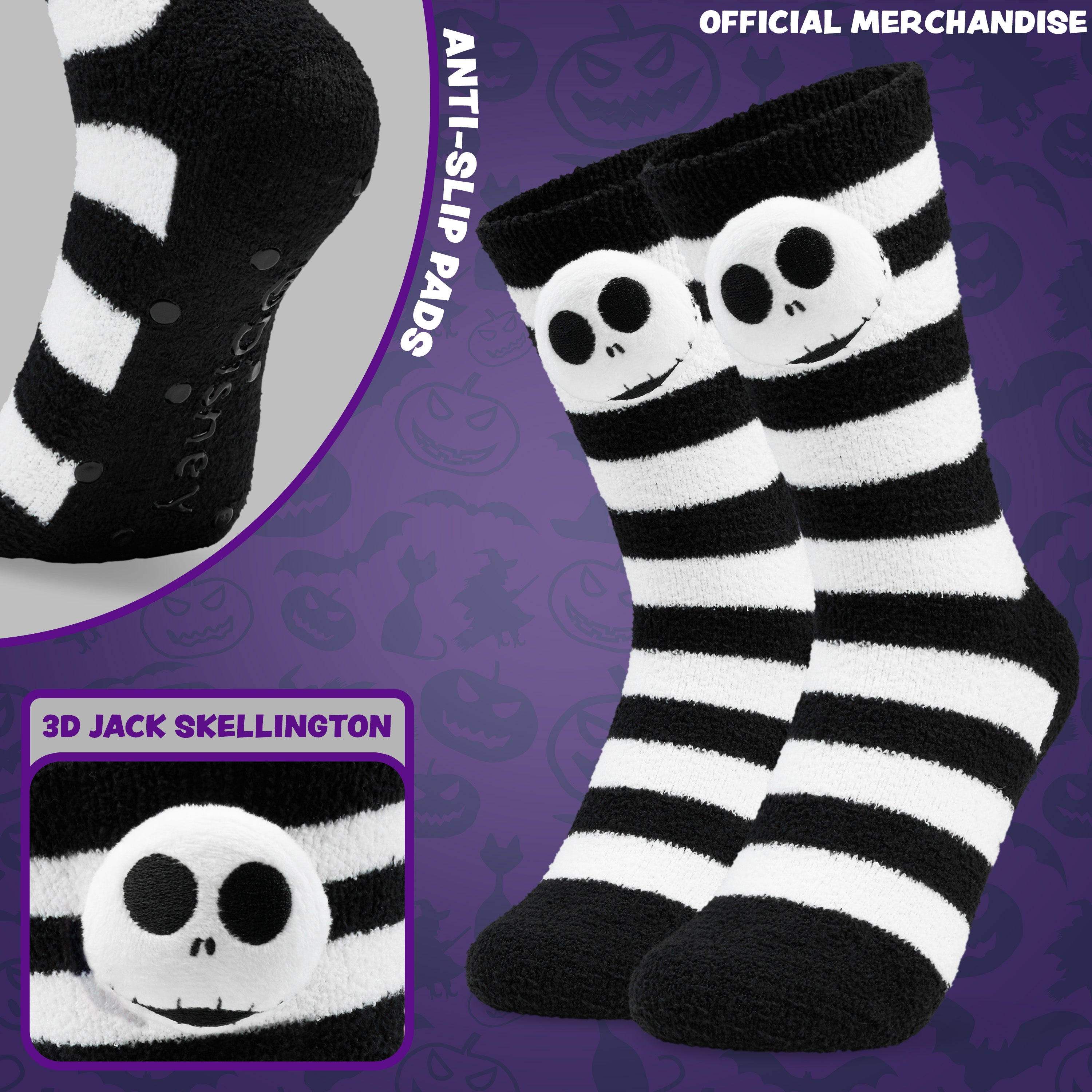 disney-jack-skellington-chaussettes-pilou-femme-antid-rapantes image 3