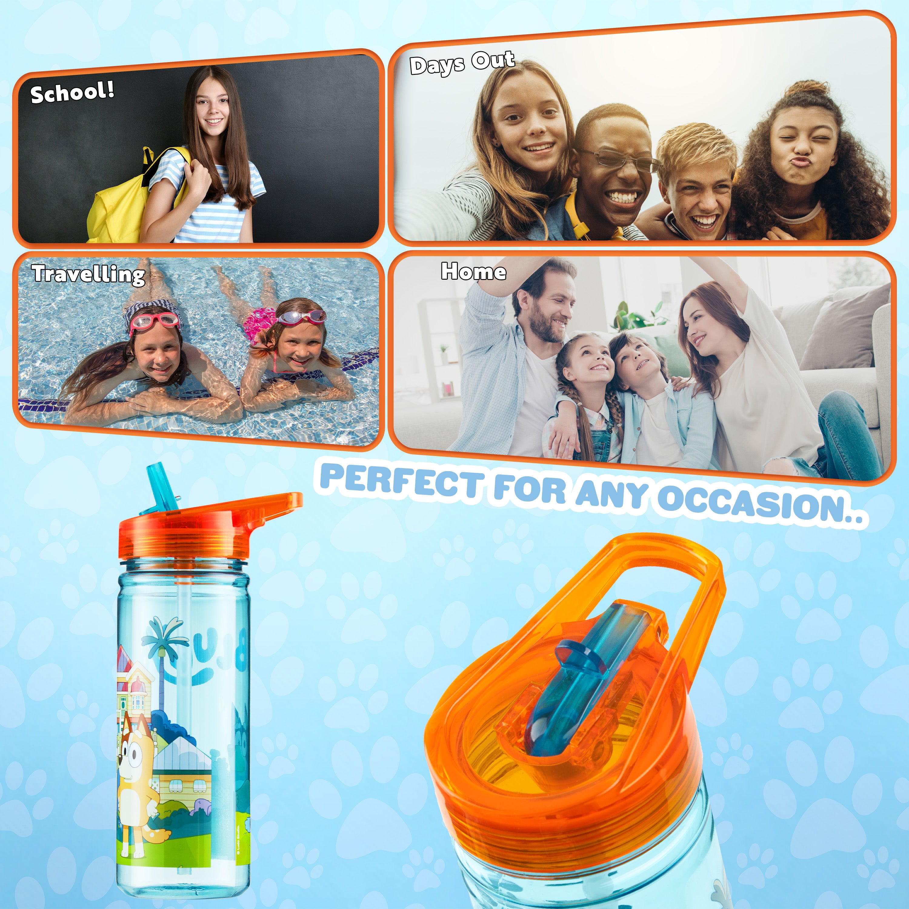 bluey-gourde-enfant-paille-580-ml-anti-fuite image 5